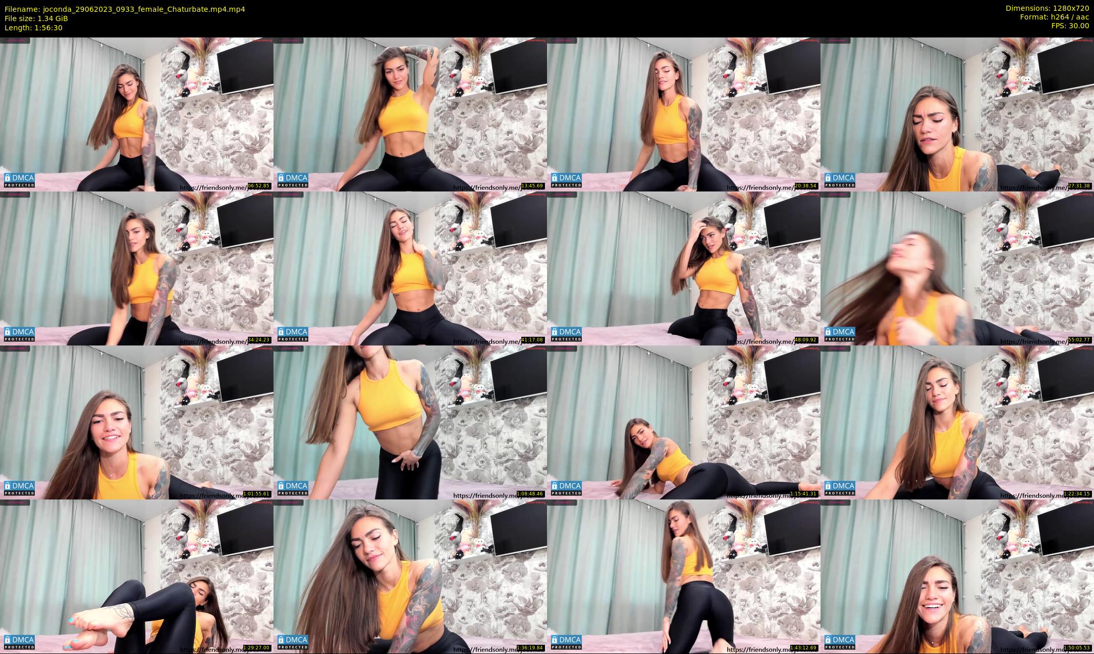 joconda — 117 minute Chaturbate female cam show recording, 720p, Jun 29, 2023