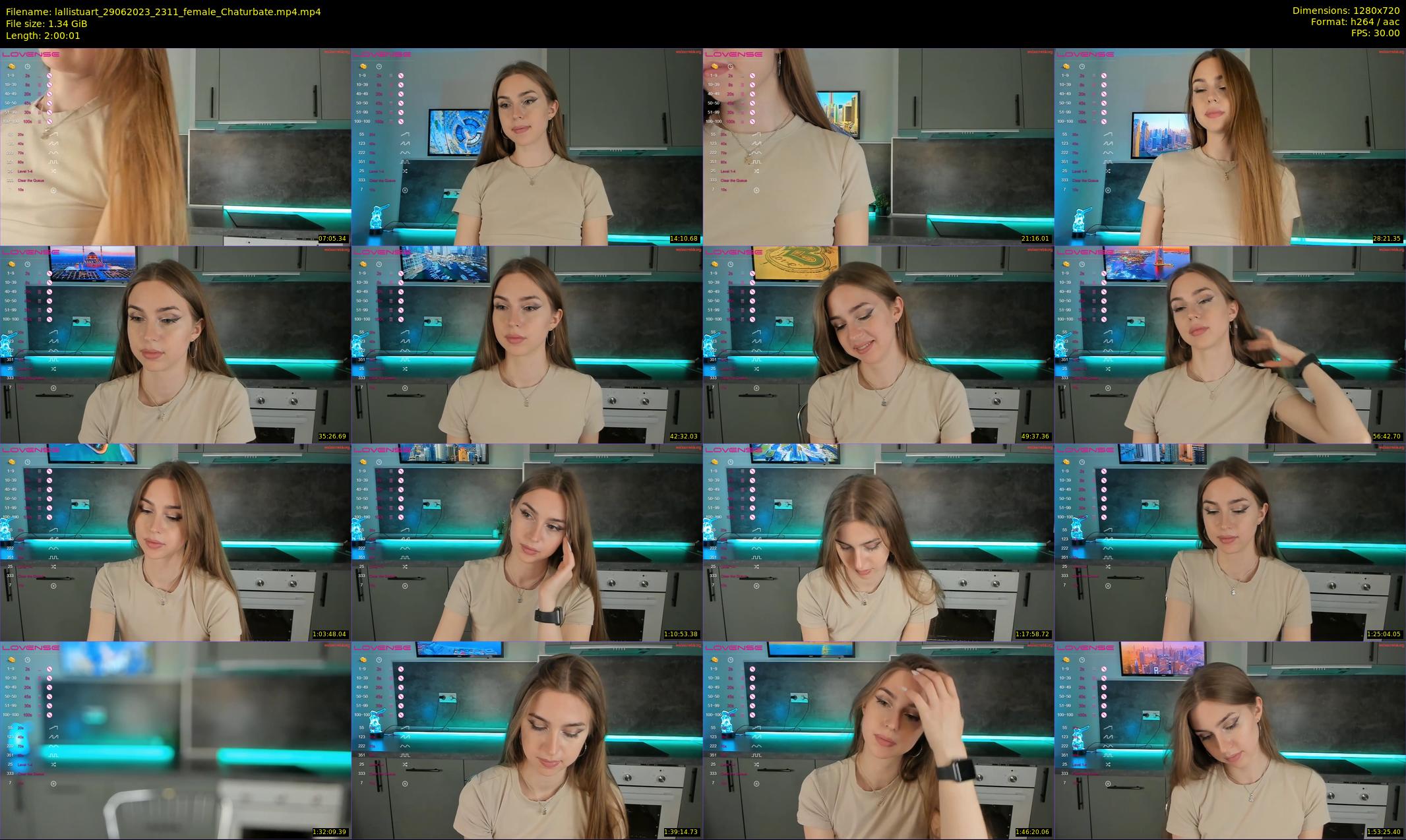 lallistuart — 121 minute Chaturbate female cam show recording, 720p, Jun 29, 2023