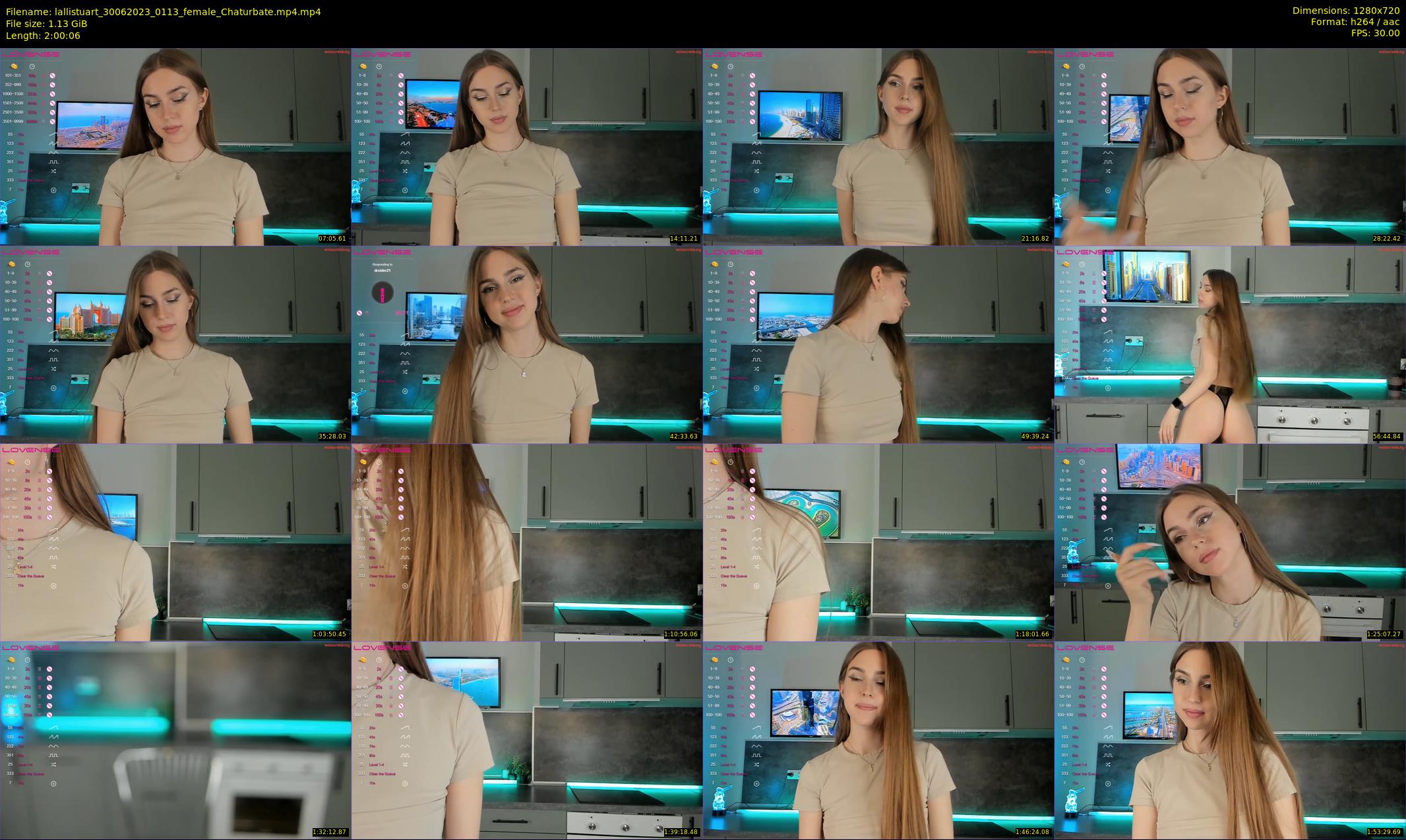 lallistuart — 121 minute Chaturbate female cam show recording, 720p, Jun 30, 2023