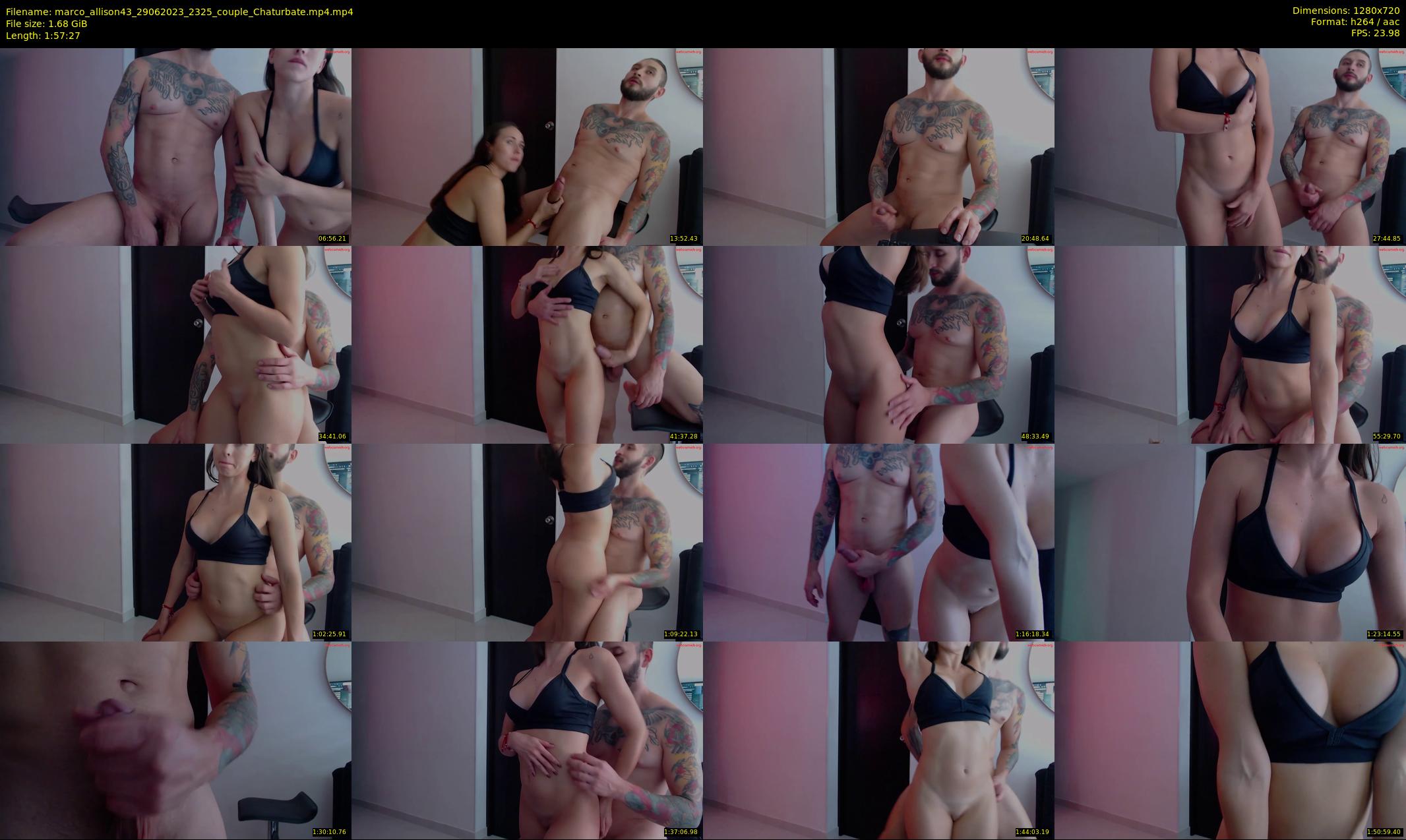 marco_allison43 — 118 minute Chaturbate couple cam show recording, 720p, Jun 29, 2023