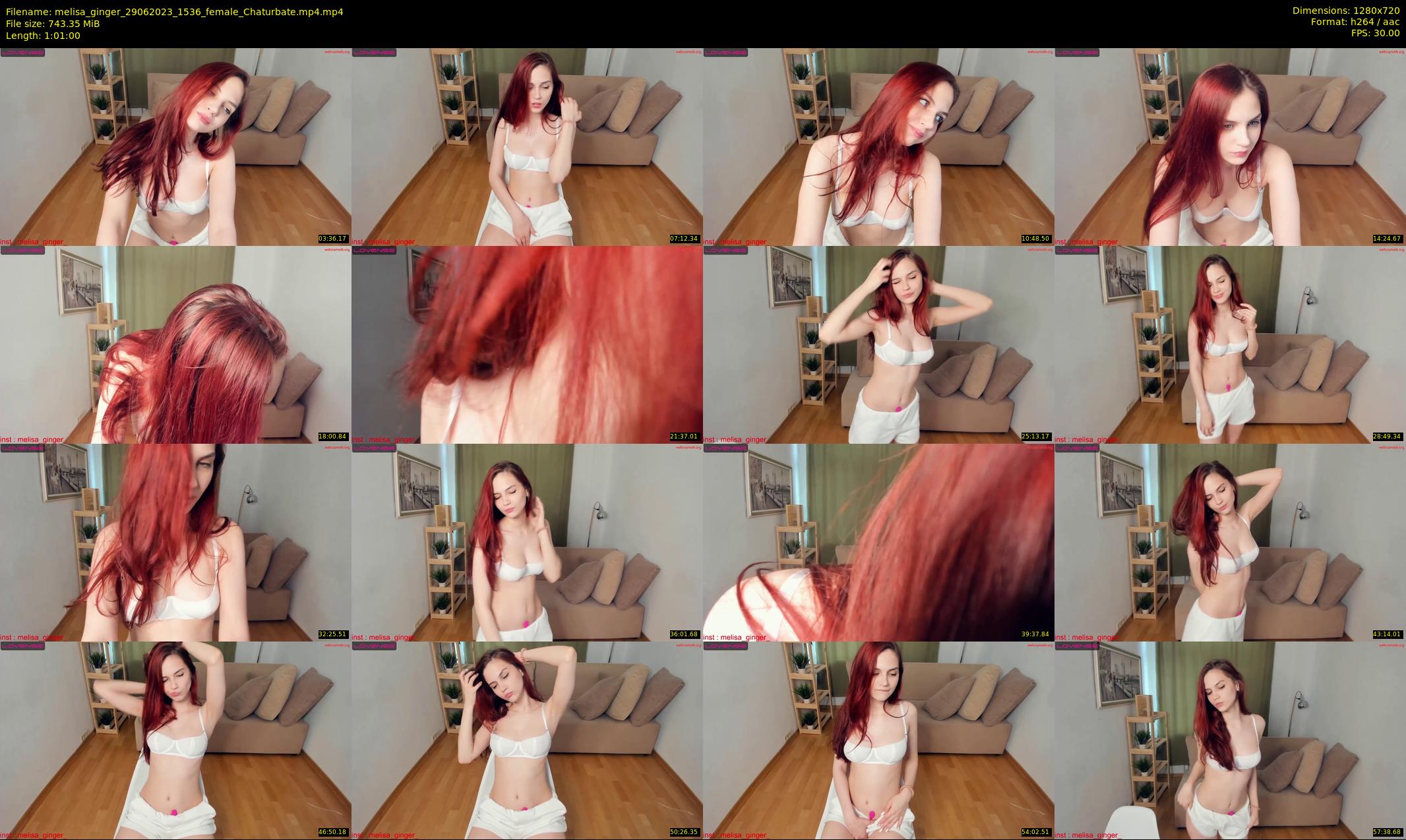 melisa_ginger — 61 minute Chaturbate female cam show recording, 720p, Jun 29, 2023