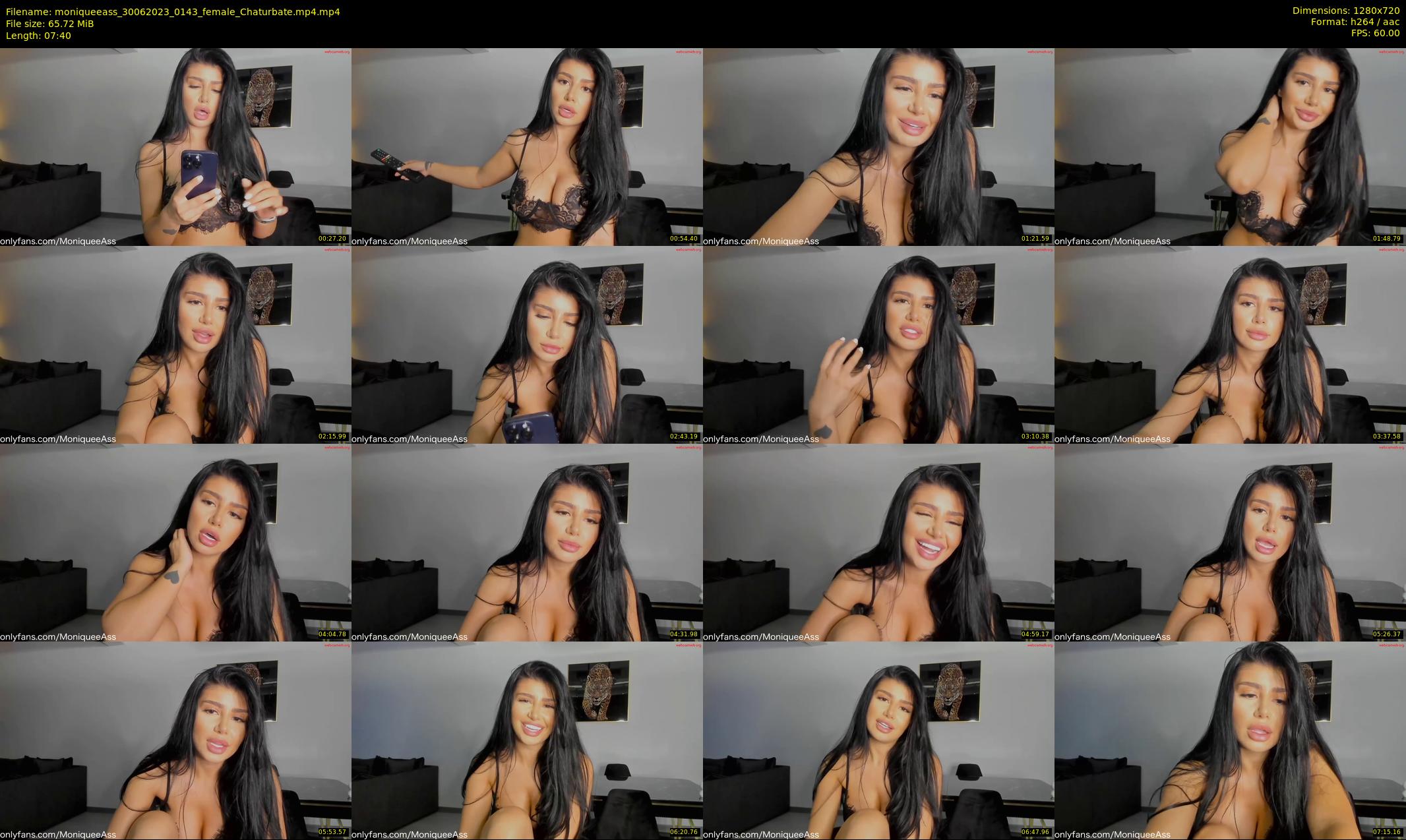 moniqueeass — 8 minute Chaturbate female cam show recording, 720p, Jun 30, 2023