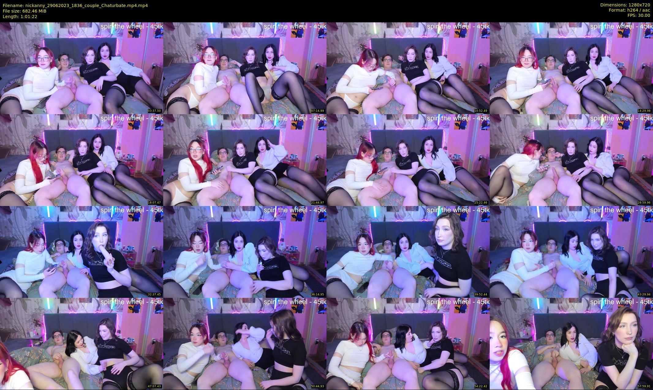 nickanny — 62 minute Chaturbate couple cam show recording, 720p, Jun 29, 2023