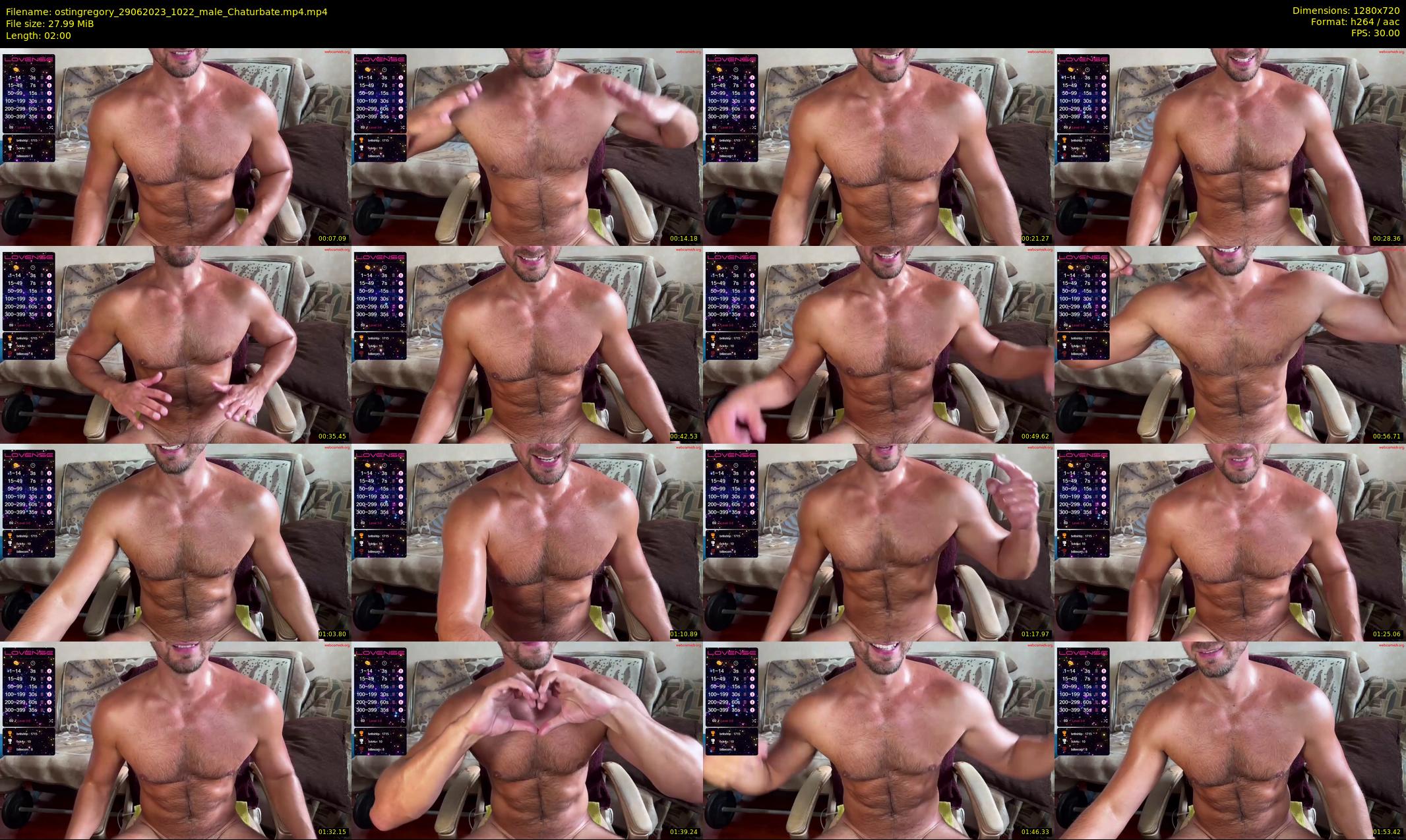 ostingregory — 2 minute Chaturbate male cam show recording, 720p, Jun 29, 2023