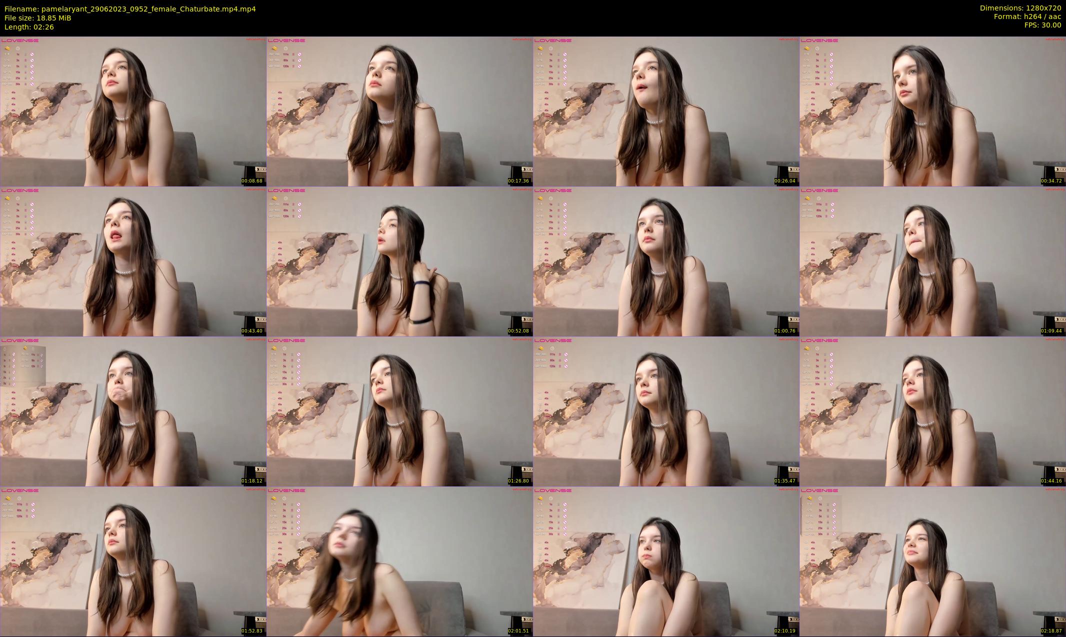 pamelaryant — 3 minute Chaturbate female cam show recording, 720p, Jun 29, 2023