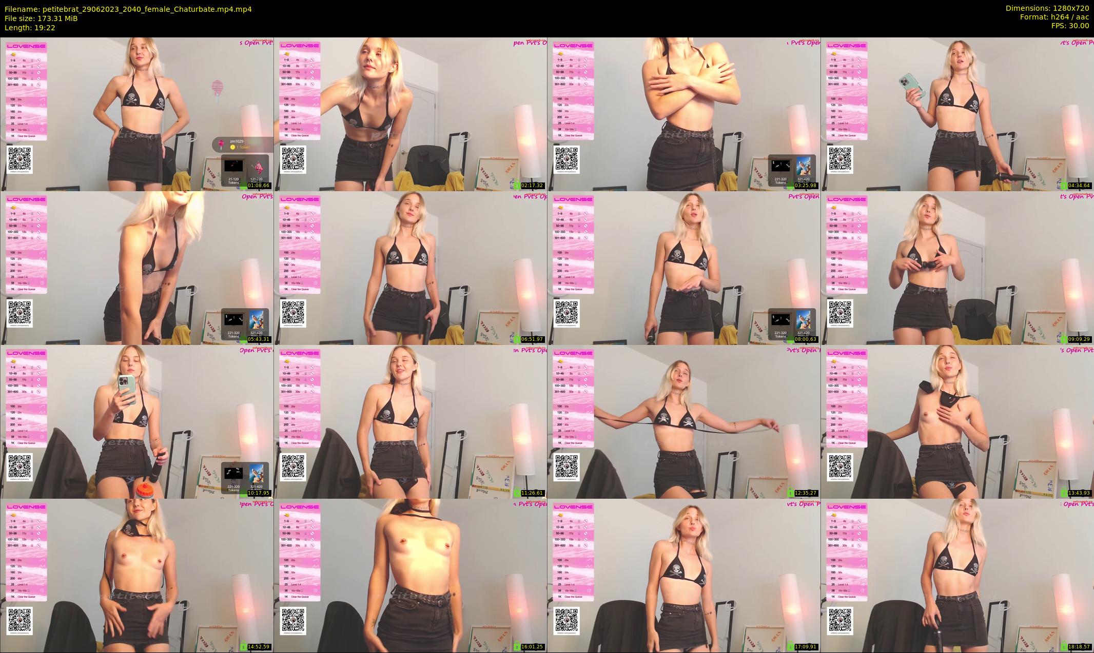 petitebrat — 20 minute Chaturbate female cam show recording, 720p, Jun 29, 2023