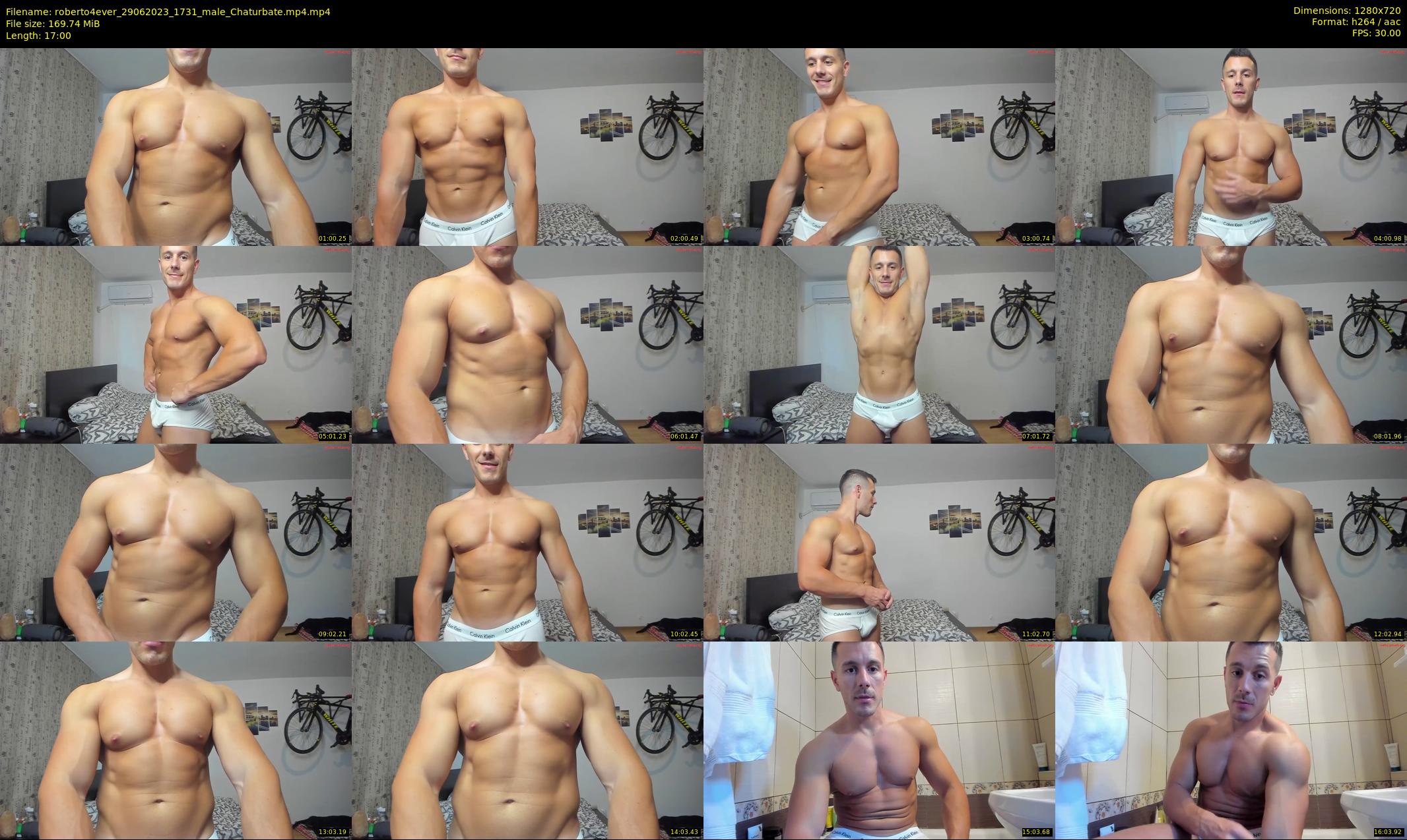 roberto4ever — 17 minute Chaturbate male cam show recording, 720p, Jun 29, 2023