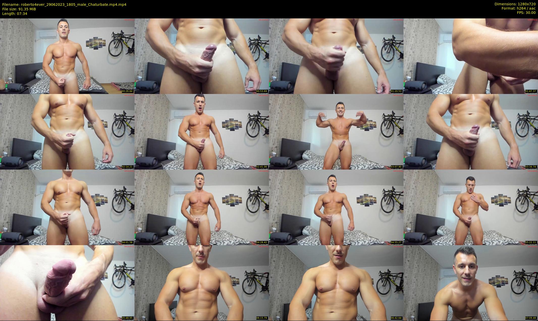 roberto4ever — 8 minute Chaturbate male cam show recording, 720p, Jun 29, 2023