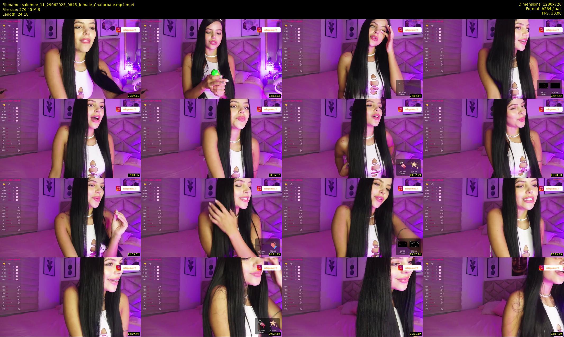 salomee_11 — 25 minute Chaturbate female cam show recording, 720p, Jun 29, 2023