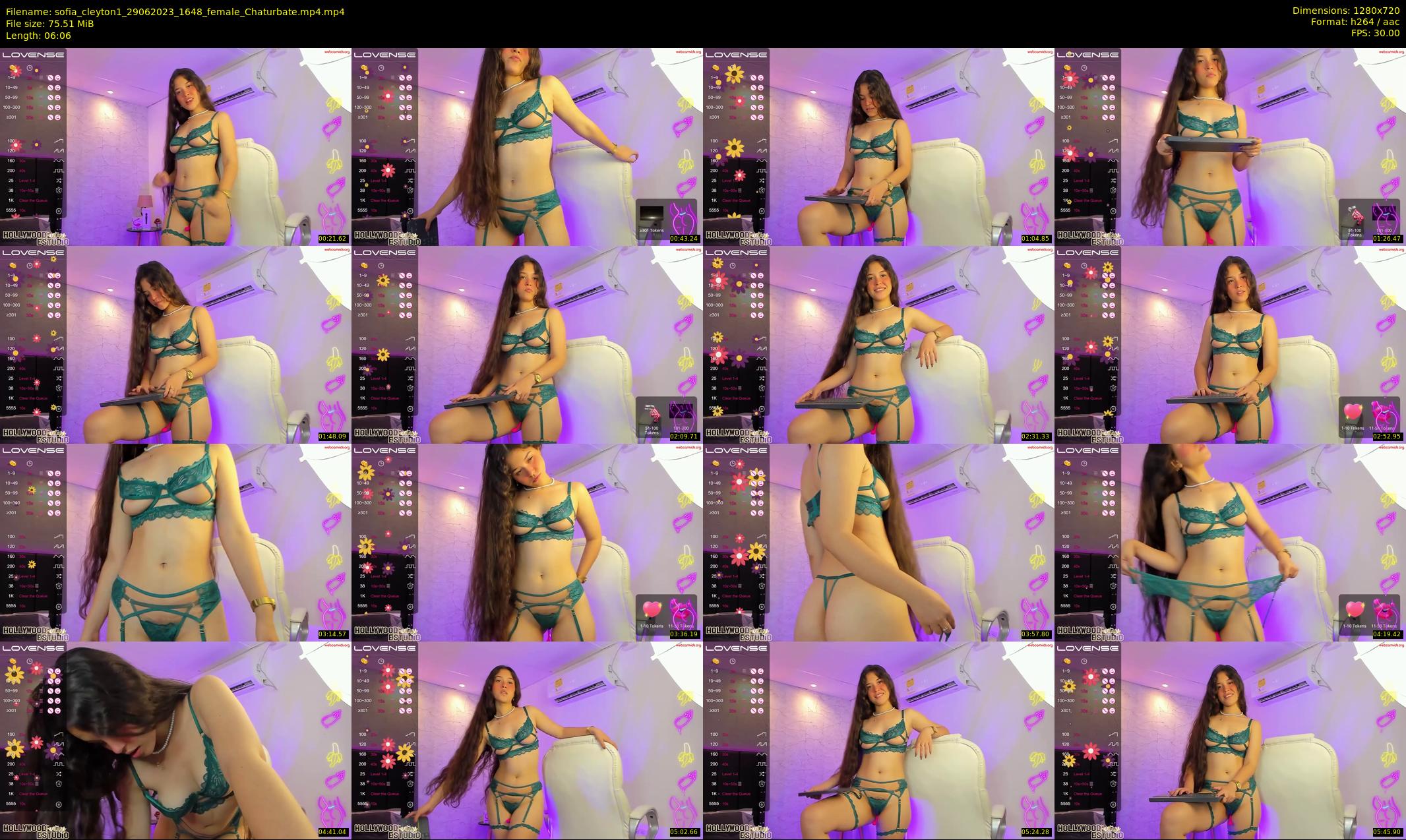 sofia_cleyton1 — 7 minute Chaturbate female cam show recording, 720p, Jun 29, 2023