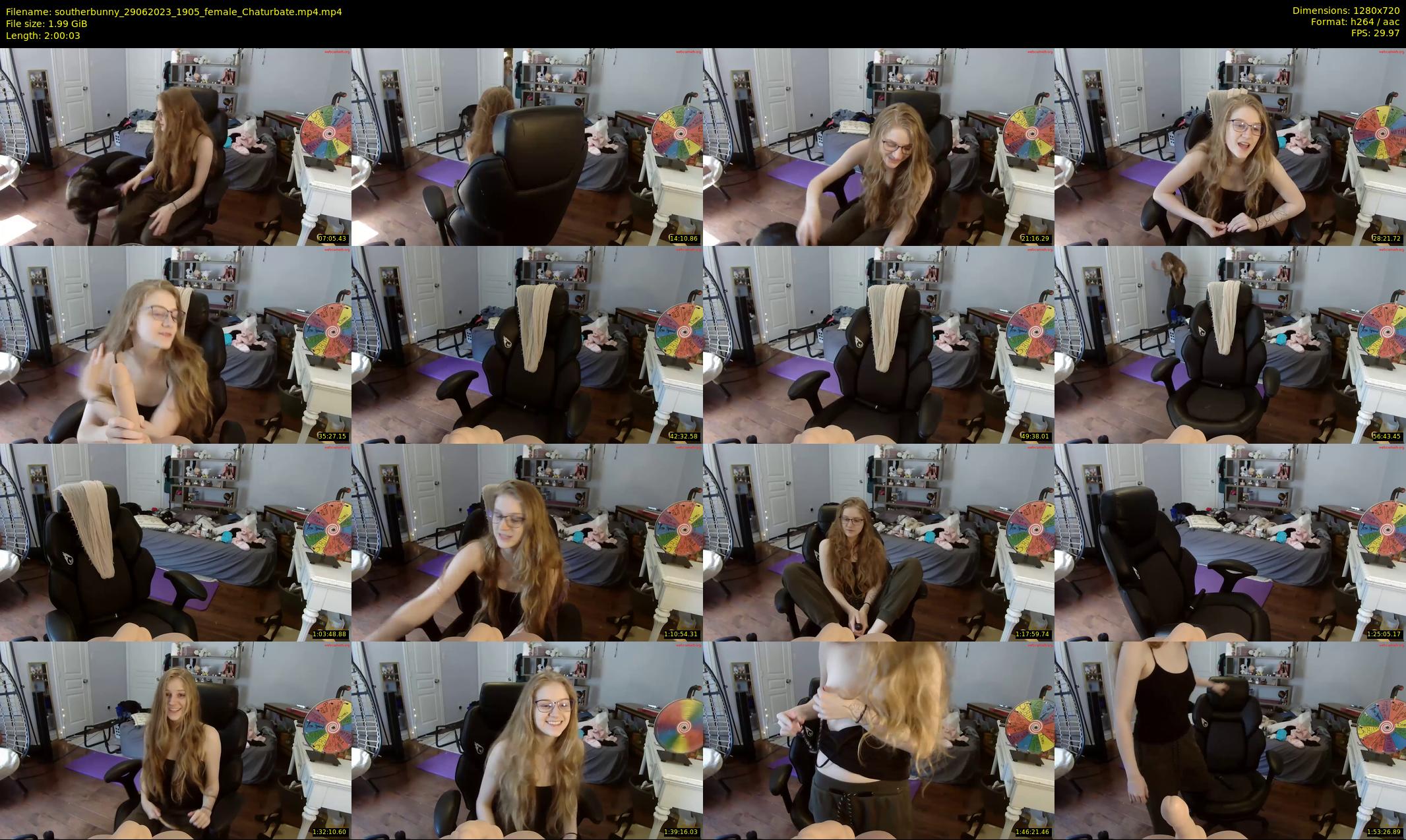 southerbunny — 121 minute Chaturbate female cam show recording, 720p, Jun 29, 2023