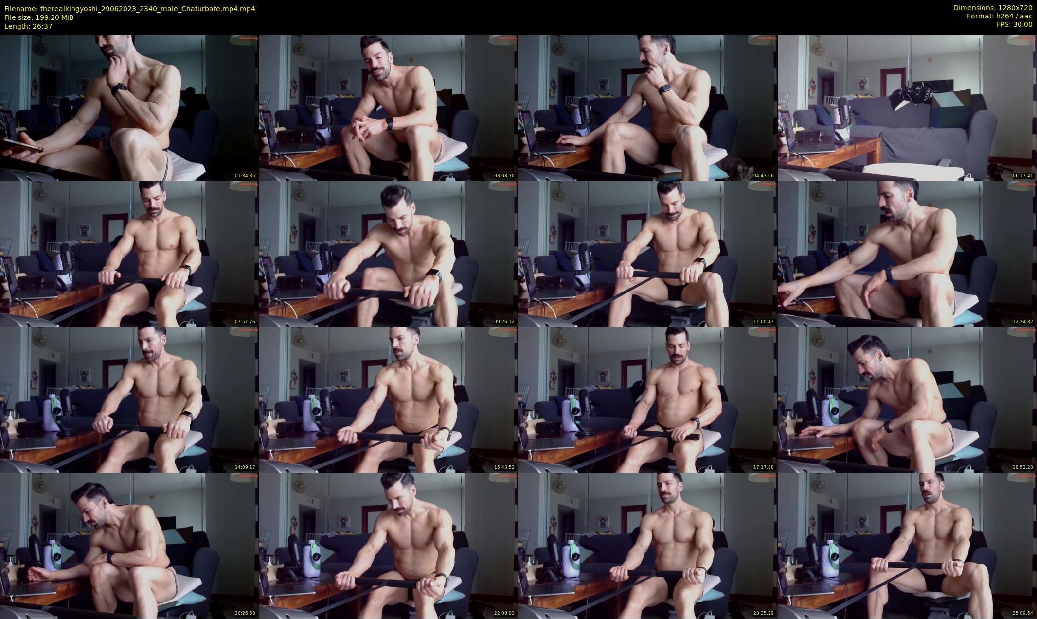 therealkingyoshi — 27 minute Chaturbate male cam show recording, 720p, Jun 29, 2023