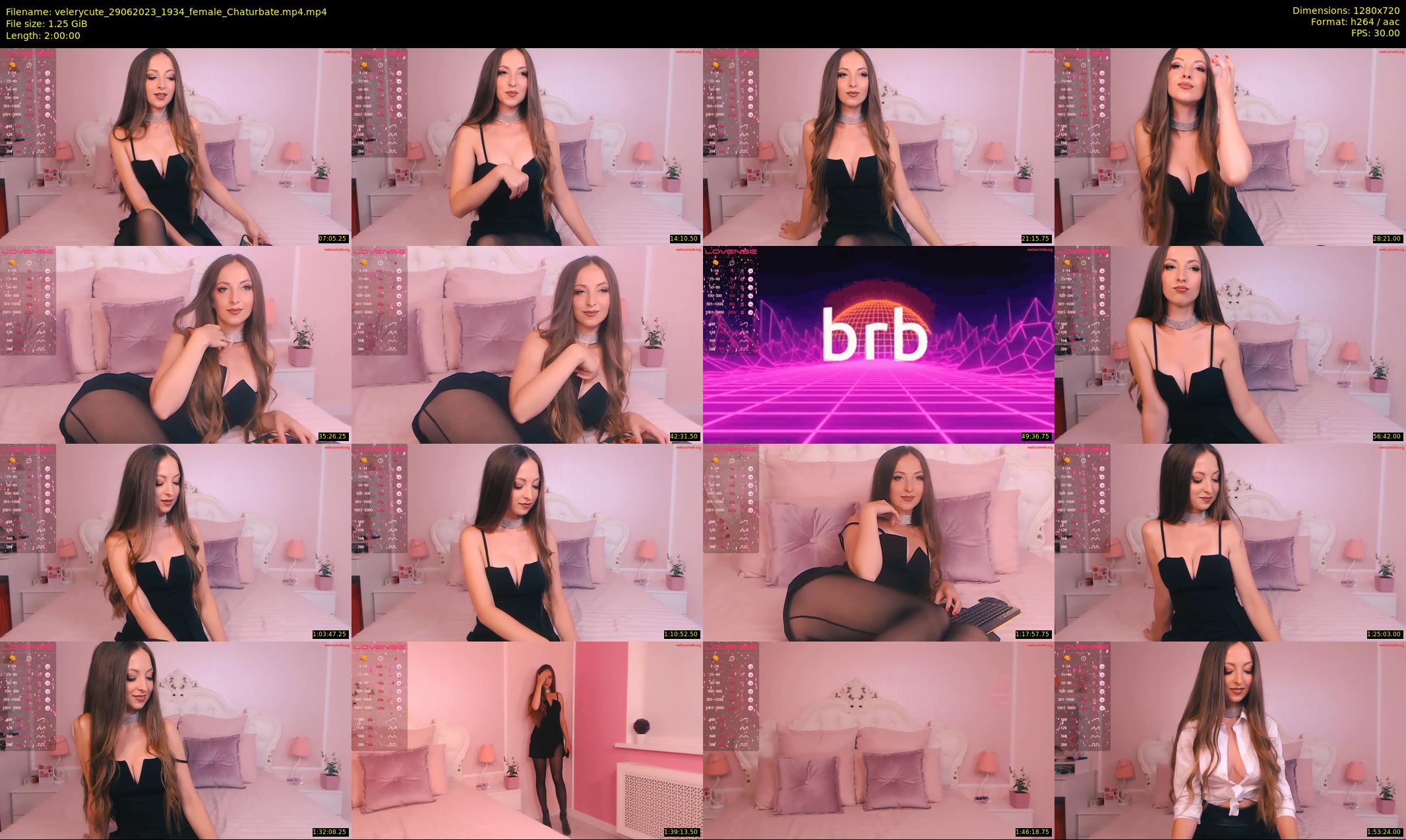 velerycute — 120 minute Chaturbate female cam show recording, 720p, Jun 29, 2023