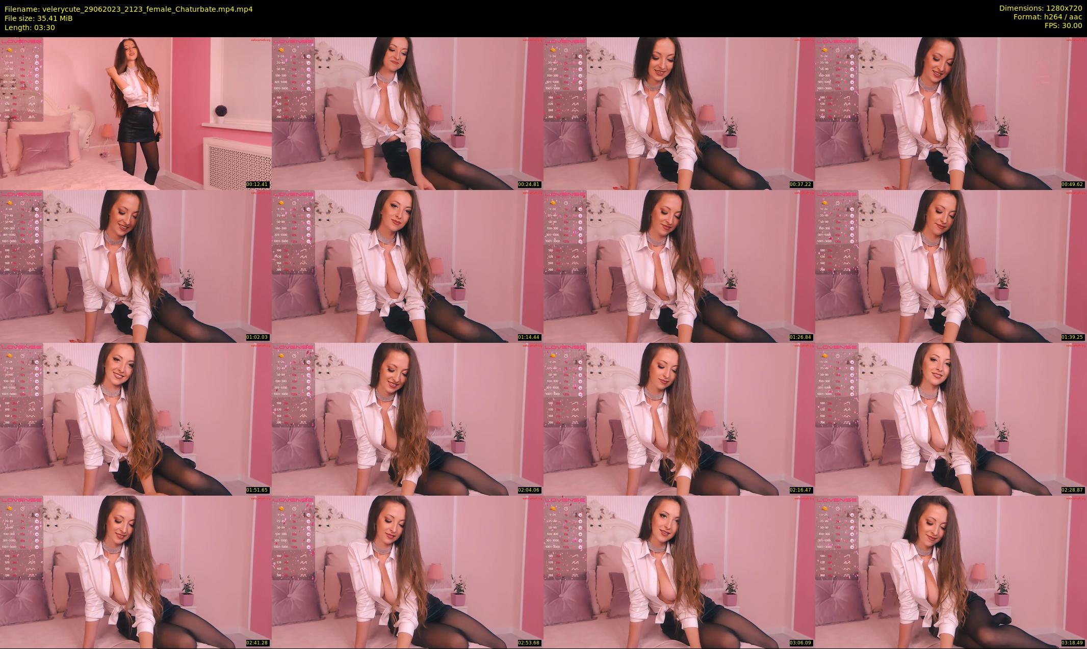 velerycute — 4 minute Chaturbate female cam show recording, 720p, Jun 29, 2023