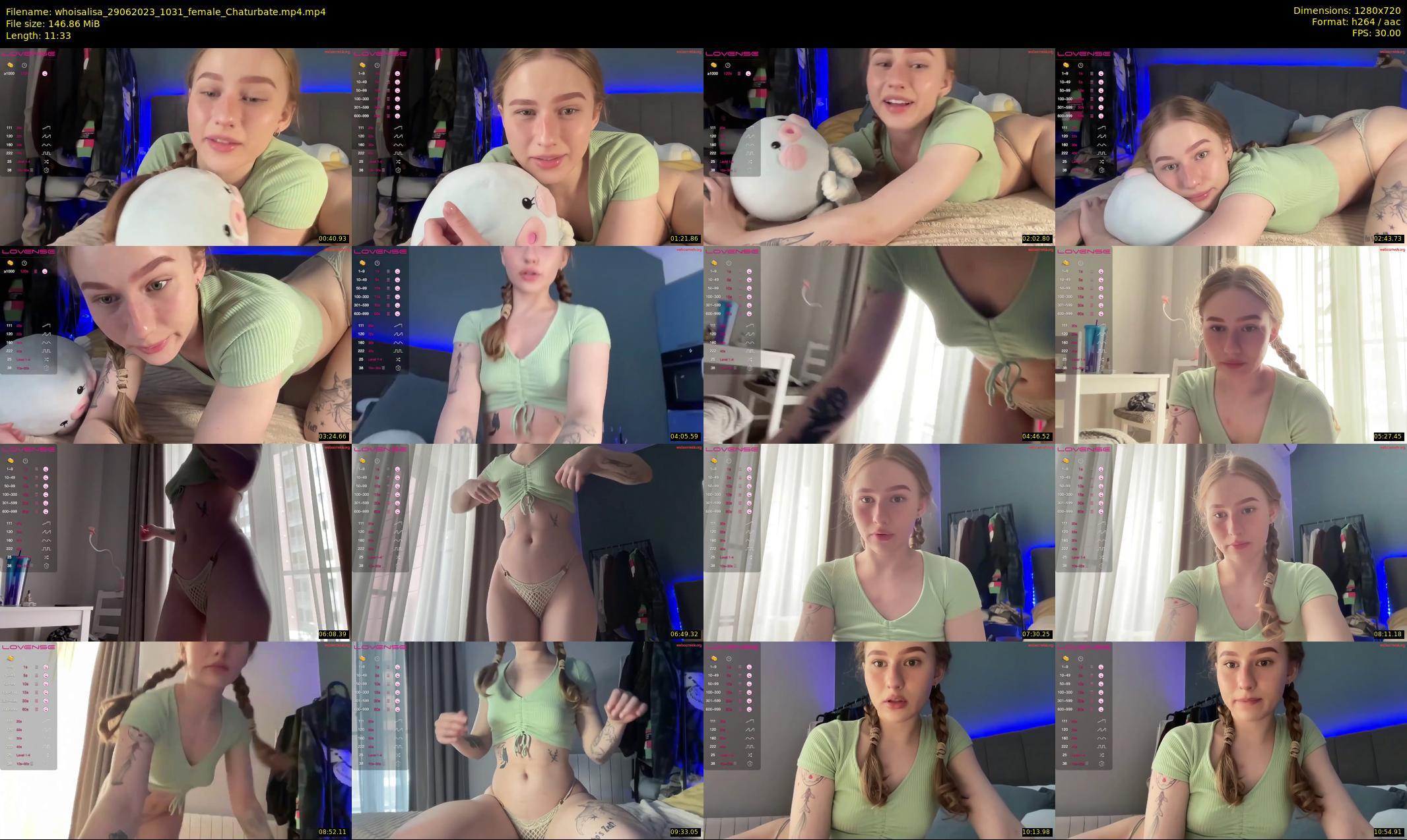 whoisalisa — 12 minute Chaturbate female cam show recording, 720p, Jun 29, 2023