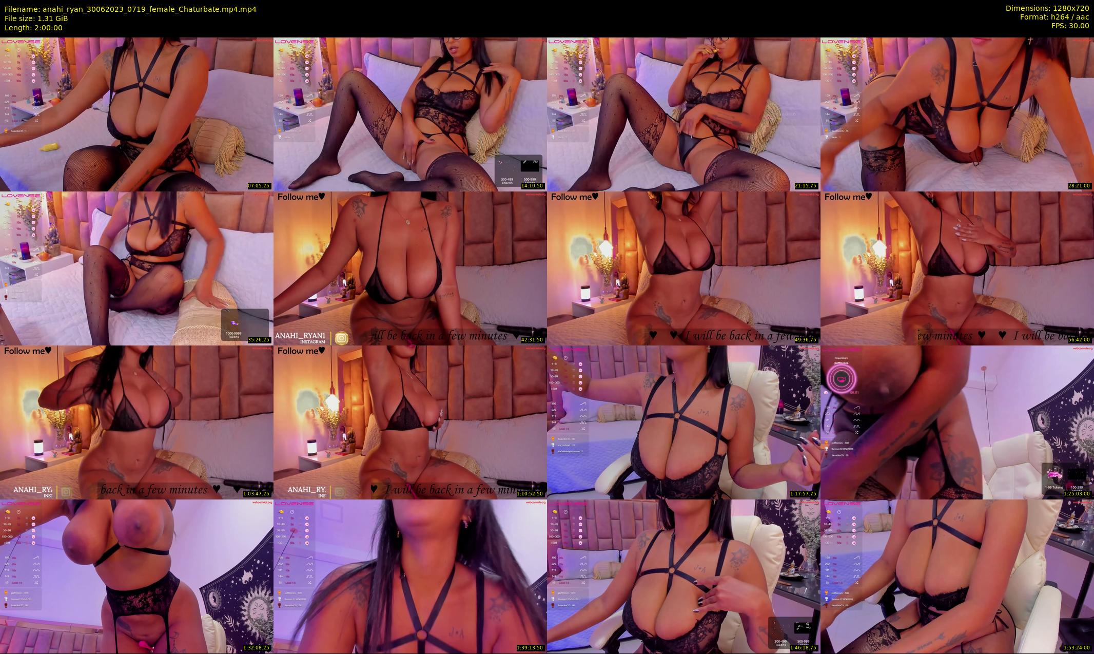 anahi_ryan — 120 minute Chaturbate female cam show recording, 720p, Jun 30, 2023