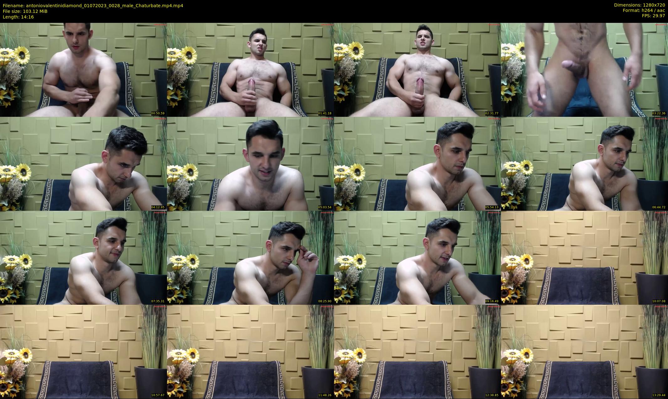 antoniovalentinidiamond — 15 minute Chaturbate male cam show recording, 720p, Jul 1, 2023