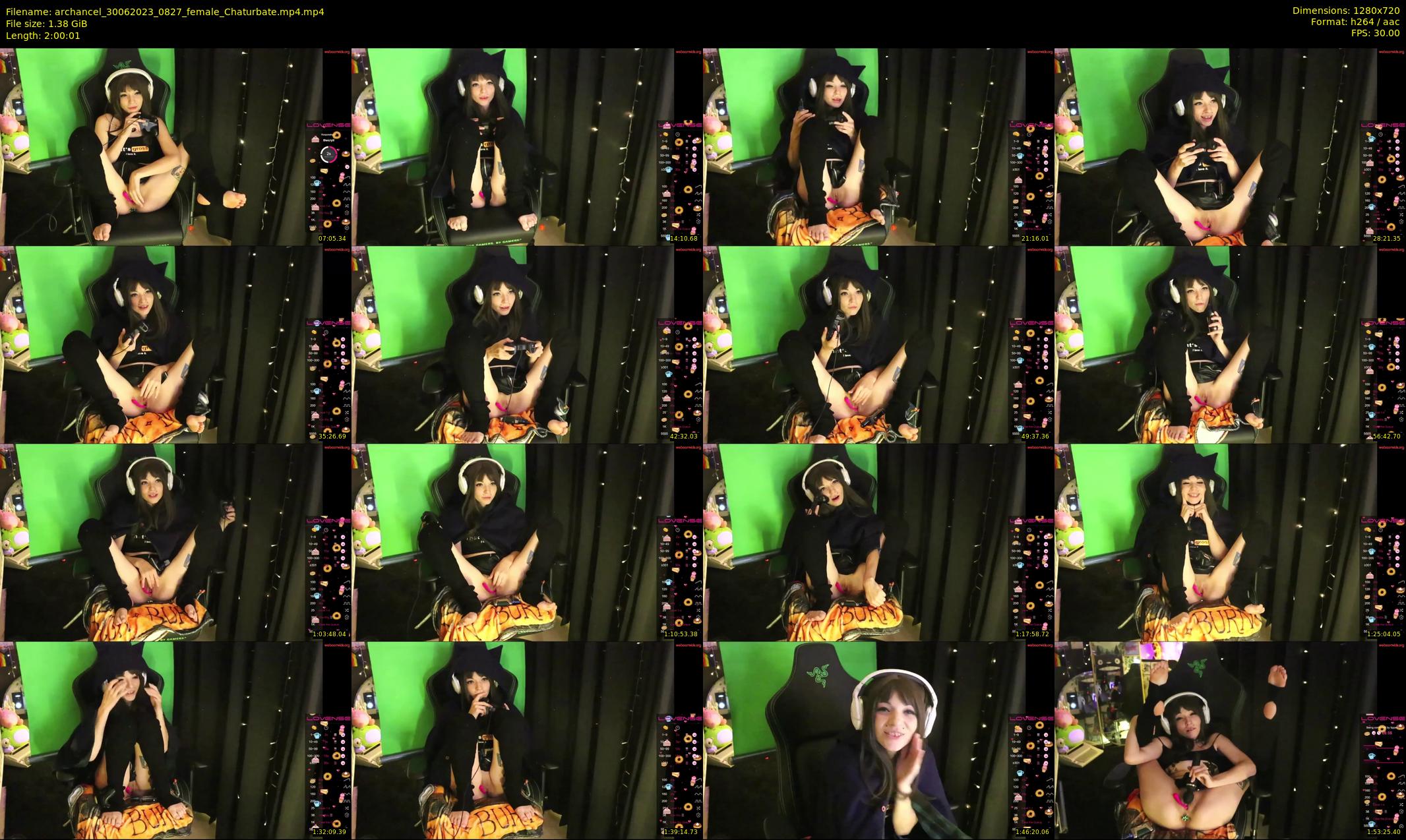archancel — 121 minute Chaturbate female cam show recording, 720p, Jun 30, 2023