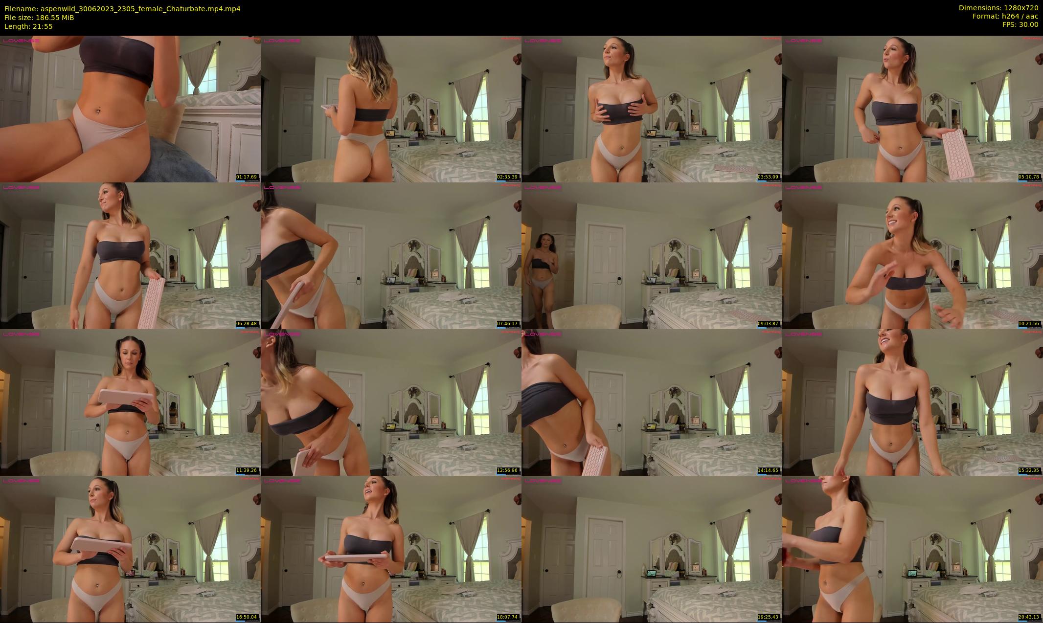 aspenwild — 22 minute Chaturbate female cam show recording, 720p, Jun 30, 2023