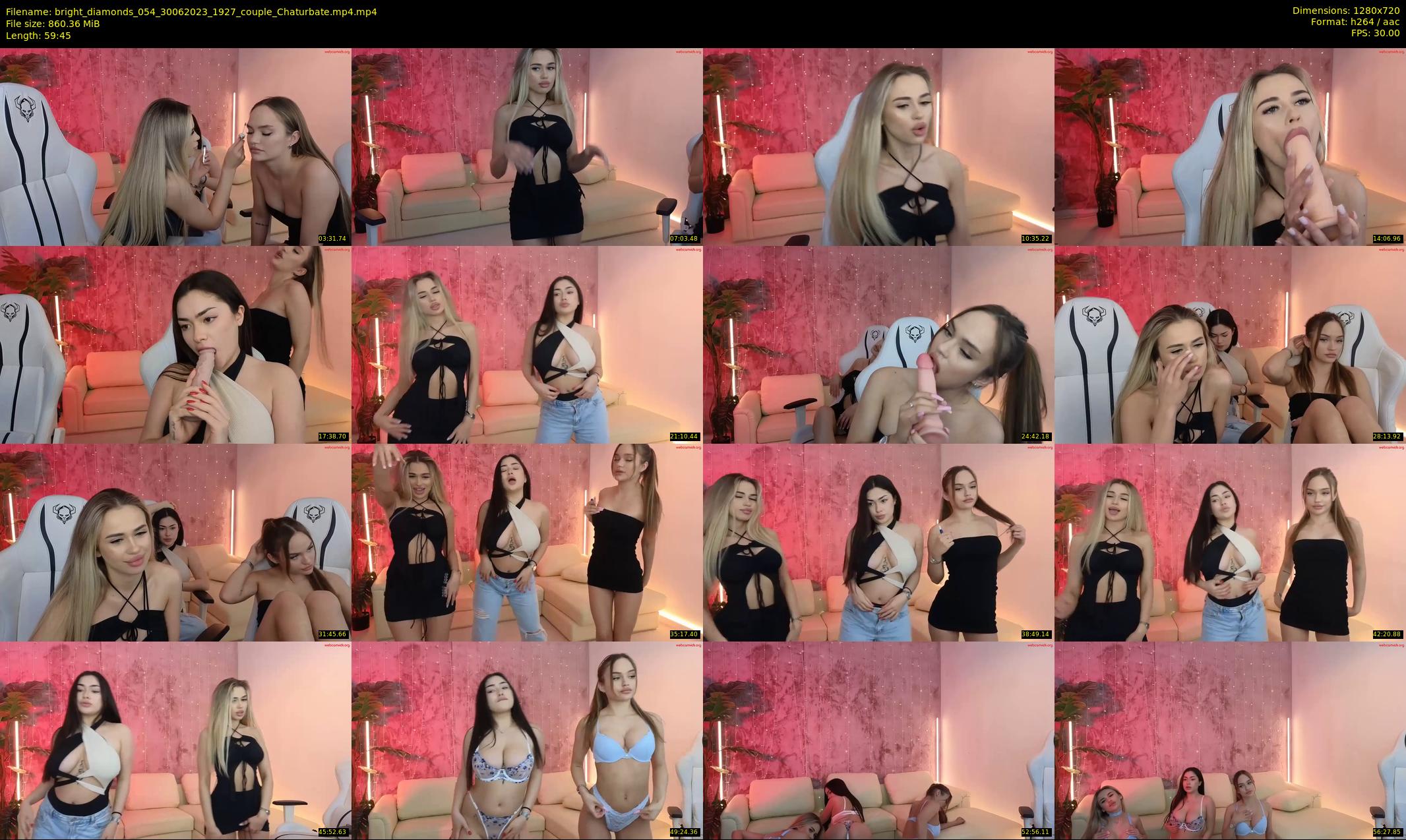 bright_diamonds_054 — 60 minute Chaturbate couple cam show recording, 720p, Jun 30, 2023