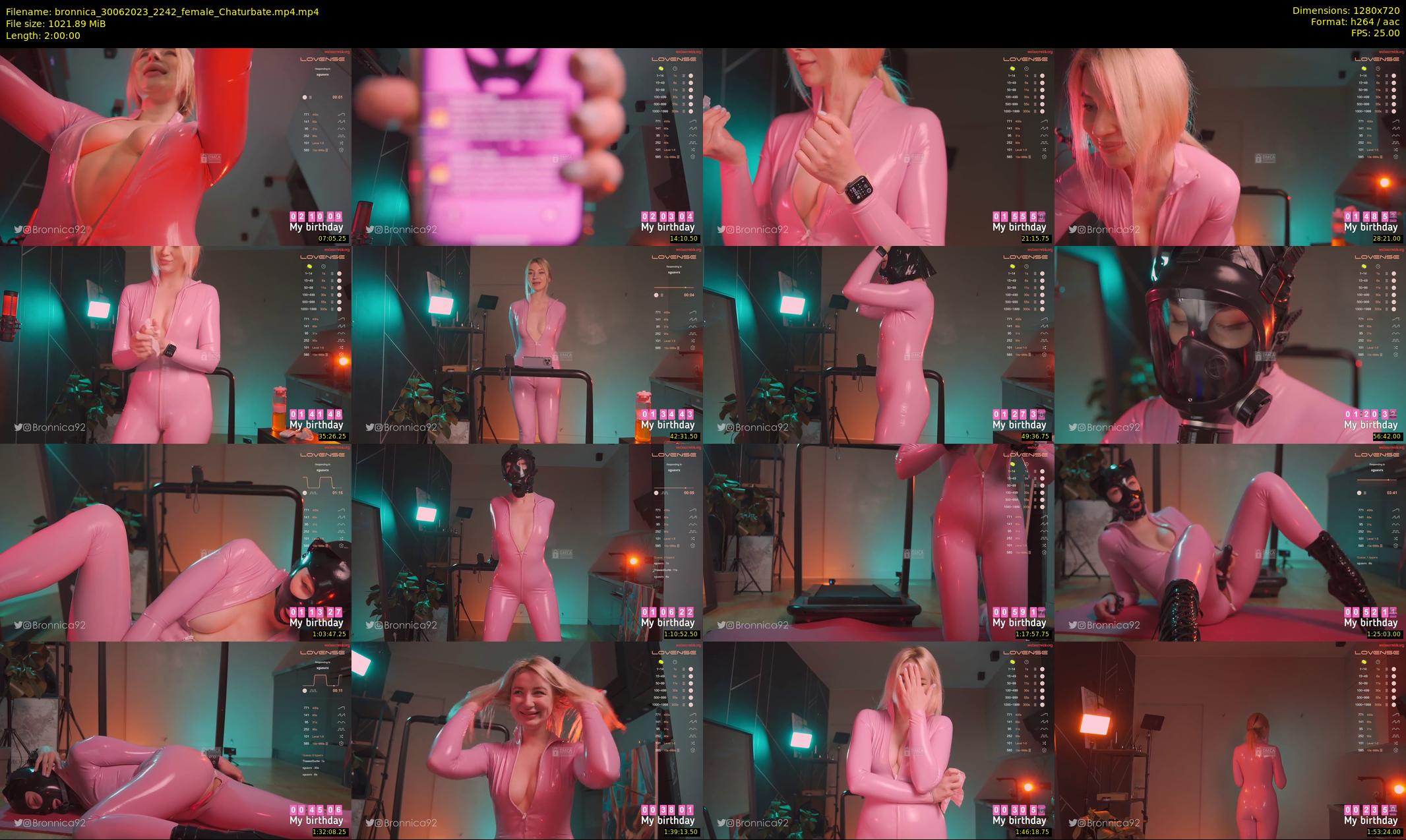 bronnica — 120 minute Chaturbate female cam show recording, 720p, Jun 30, 2023
