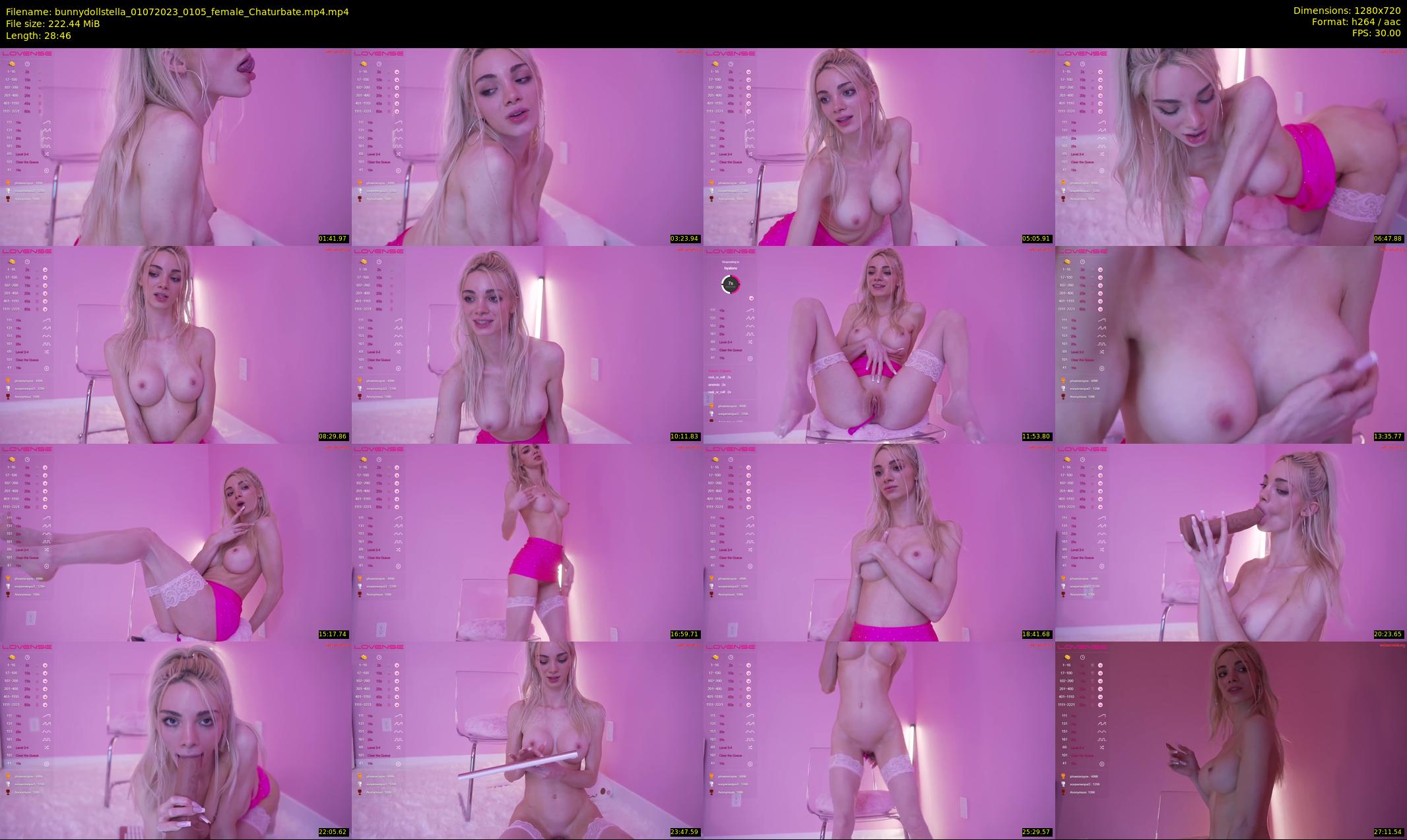 bunnydollstella — 29 minute Chaturbate female cam show recording, 720p, Jul 1, 2023