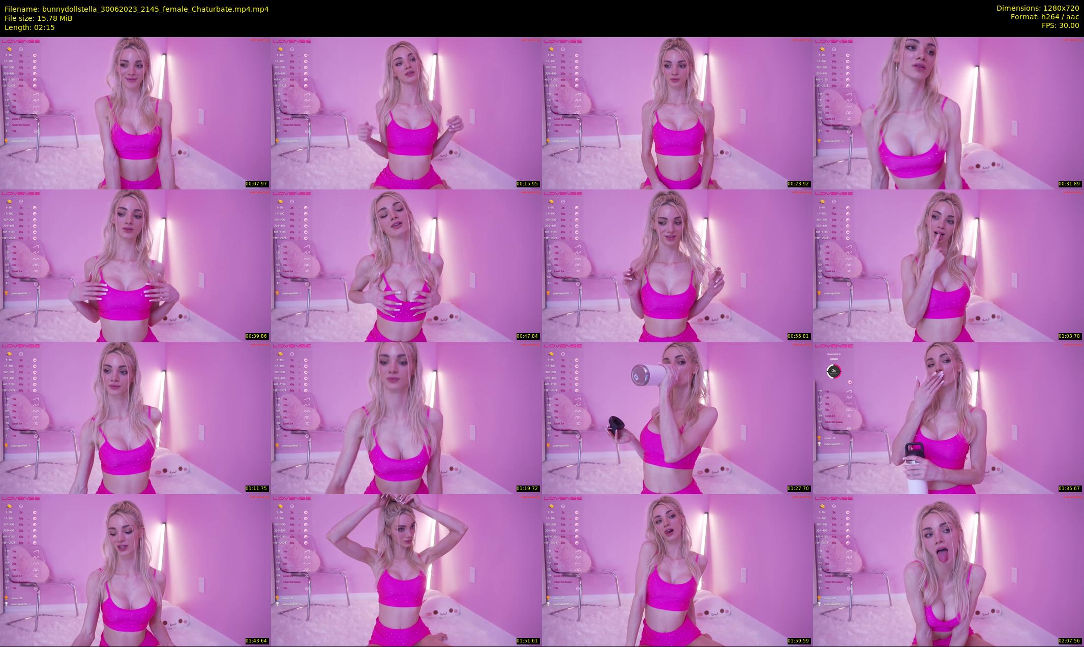 bunnydollstella — 3 minute Chaturbate female cam show recording, 720p, Jun 30, 2023