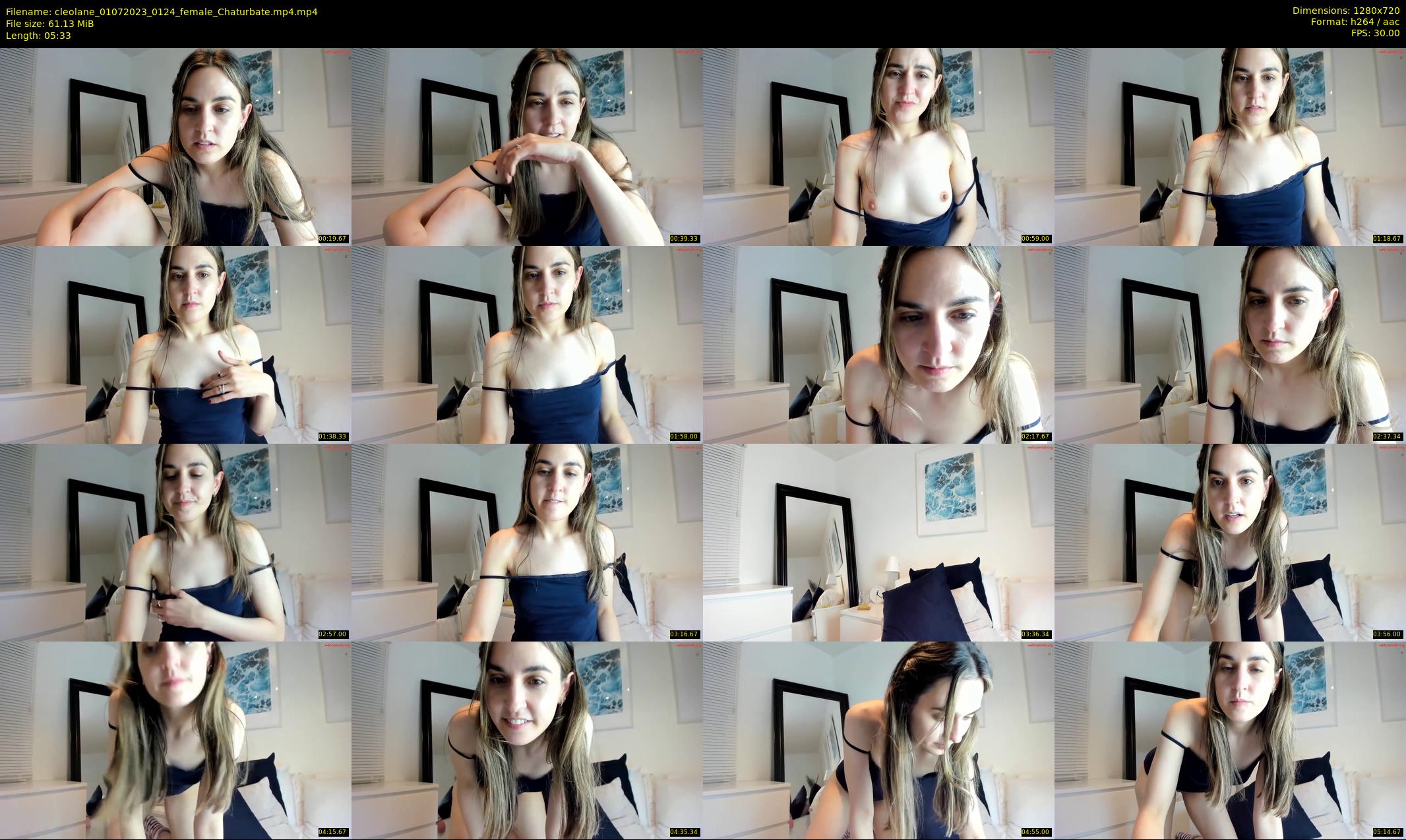 cleolane — 6 minute Chaturbate female cam show recording, 720p, Jul 1, 2023