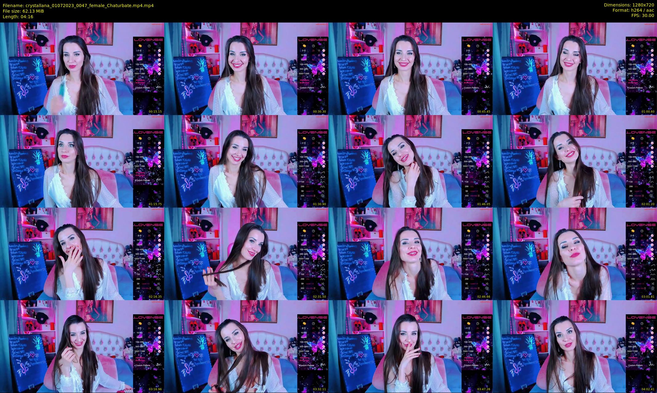 crystallana — 5 minute Chaturbate female cam show recording, 720p, Jul 1, 2023