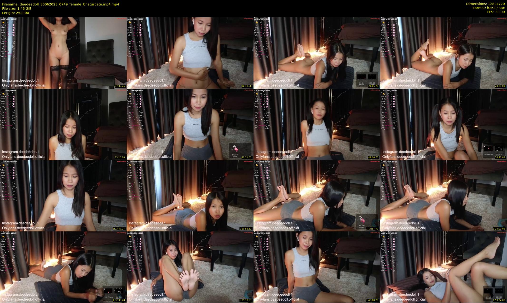 deedeedoll — 120 minute Chaturbate female cam show recording, 720p, Jun 30, 2023