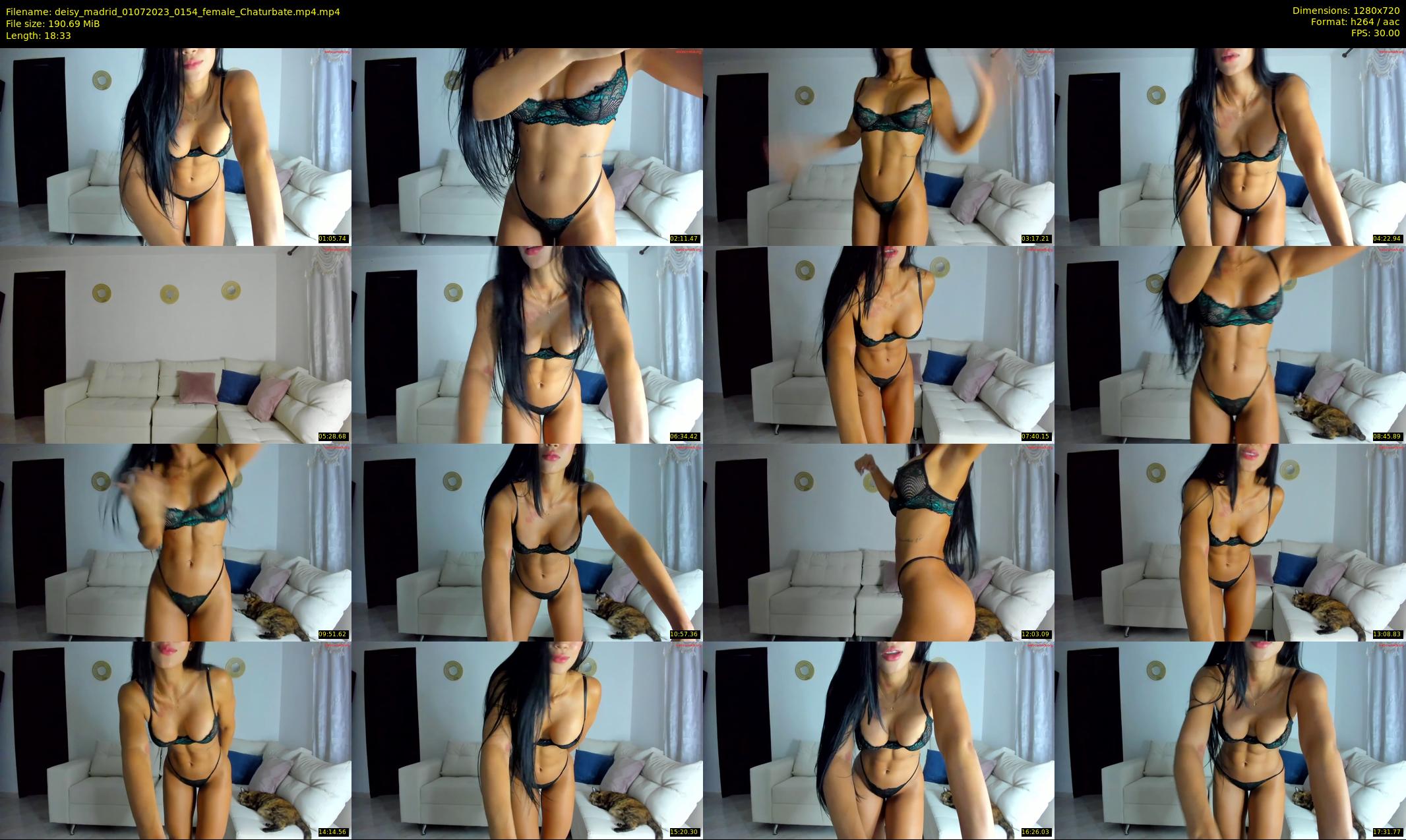 deisy_madrid — 19 minute Chaturbate female cam show recording, 720p, Jul 1, 2023