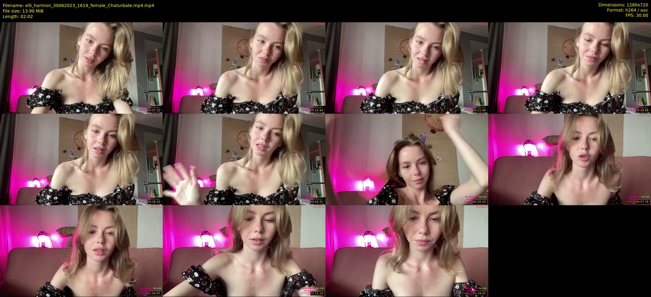 elli_harmon — 3 minute Chaturbate female cam show recording, 720p, Jun 30, 2023