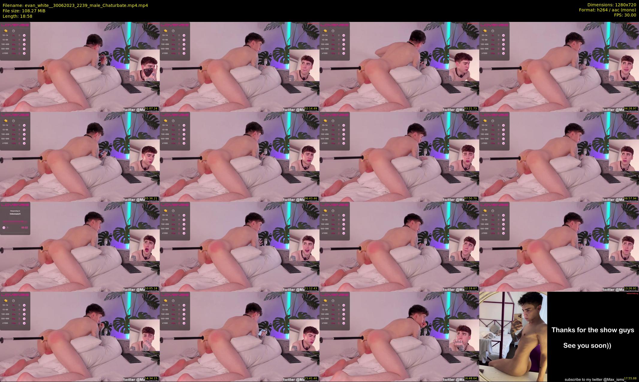 evan_white_ — 19 minute Chaturbate male cam show recording, 720p, Jun 30, 2023