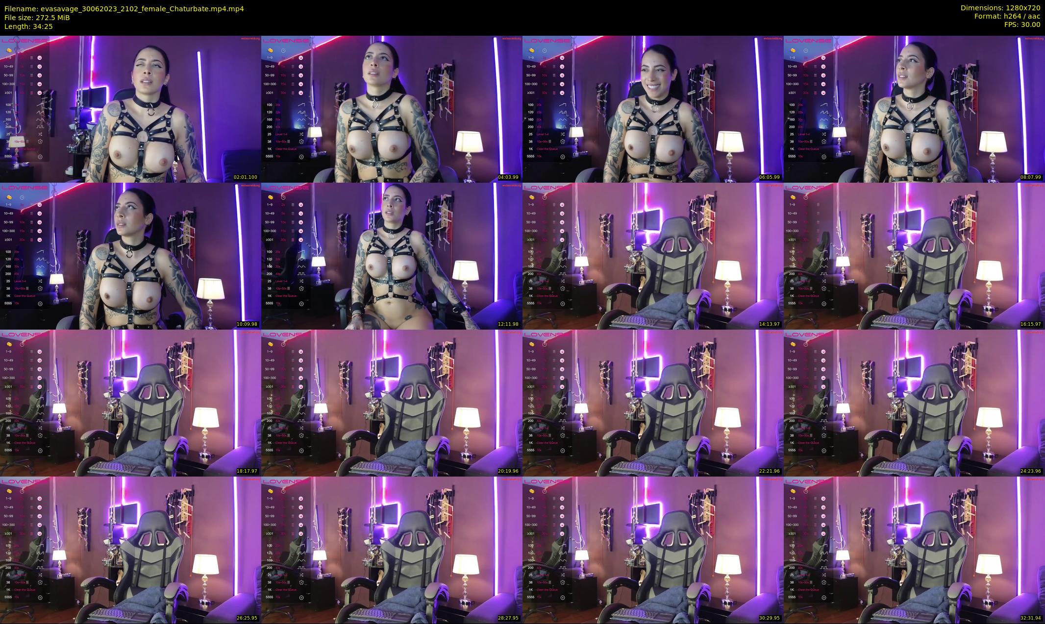 evasavage — 35 minute Chaturbate female cam show recording, 720p, Jun 30, 2023