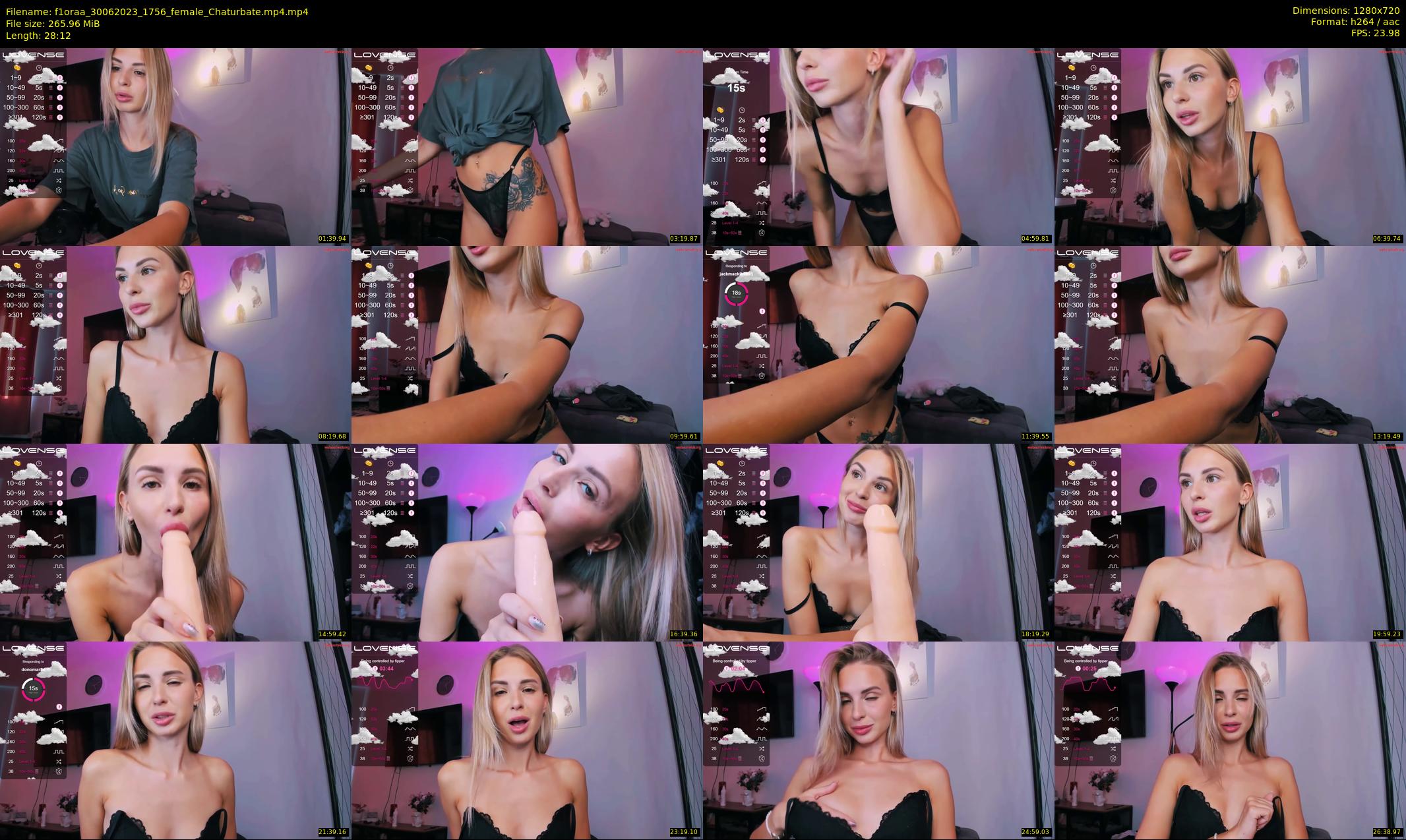 f1oraa — 29 minute Chaturbate female cam show recording, 720p, Jun 30, 2023