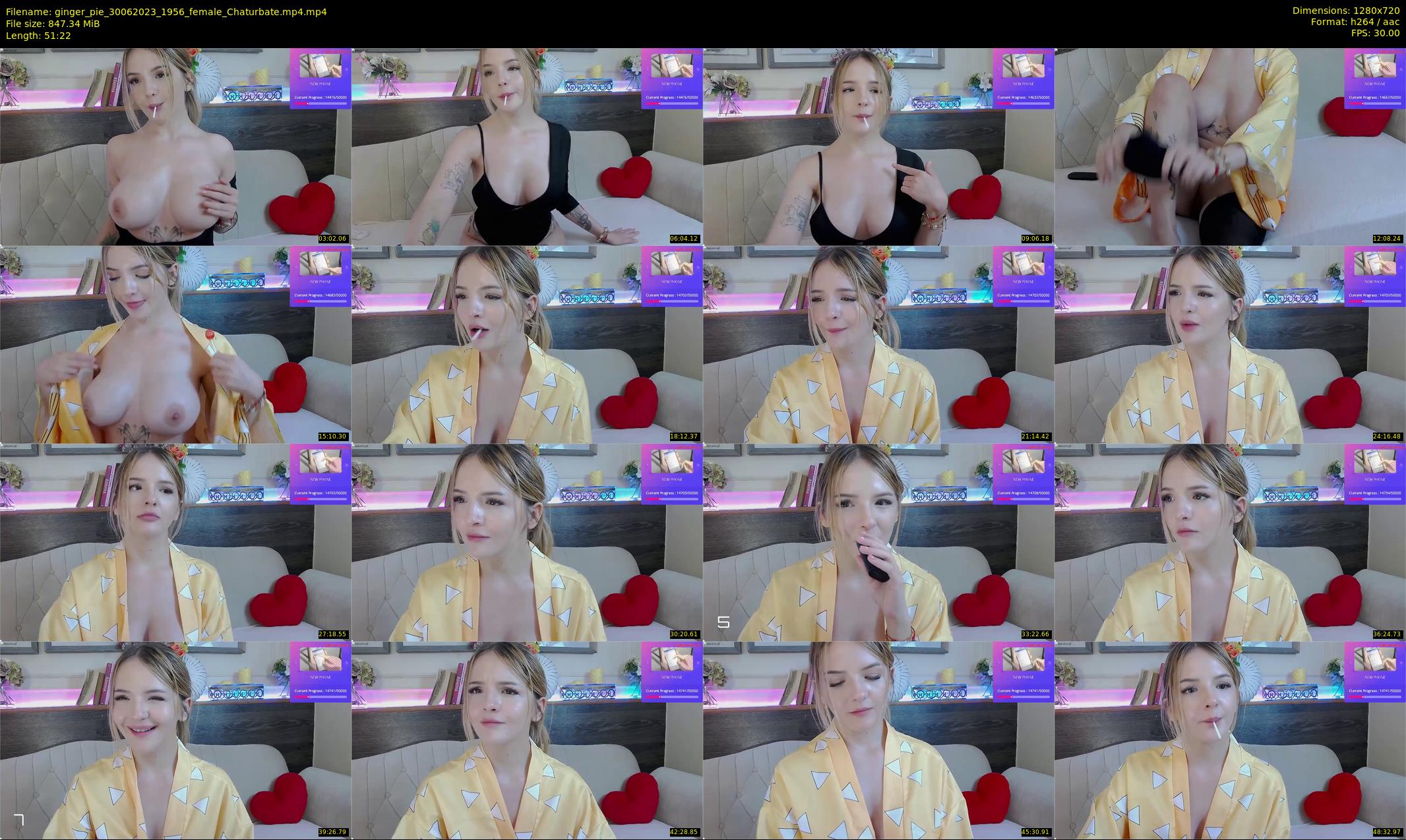 ginger_pie — 52 minute Chaturbate female cam show recording, 720p, Jun 30, 2023