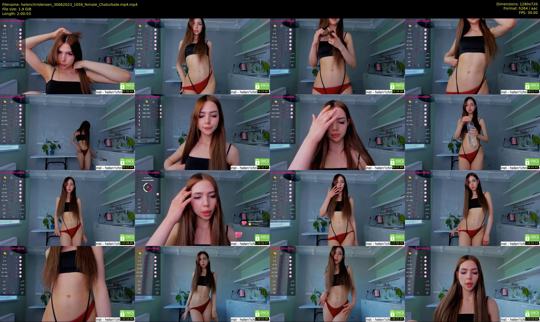helenchristensen — 121 minute Chaturbate female cam show recording, 720p, Jun 30, 2023