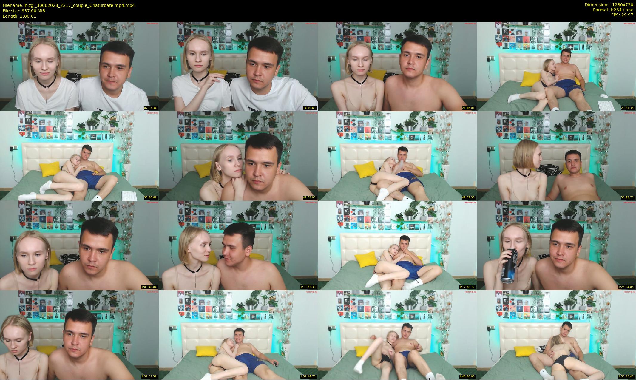 hizgi — 121 minute Chaturbate couple cam show recording, 720p, Jun 30, 2023