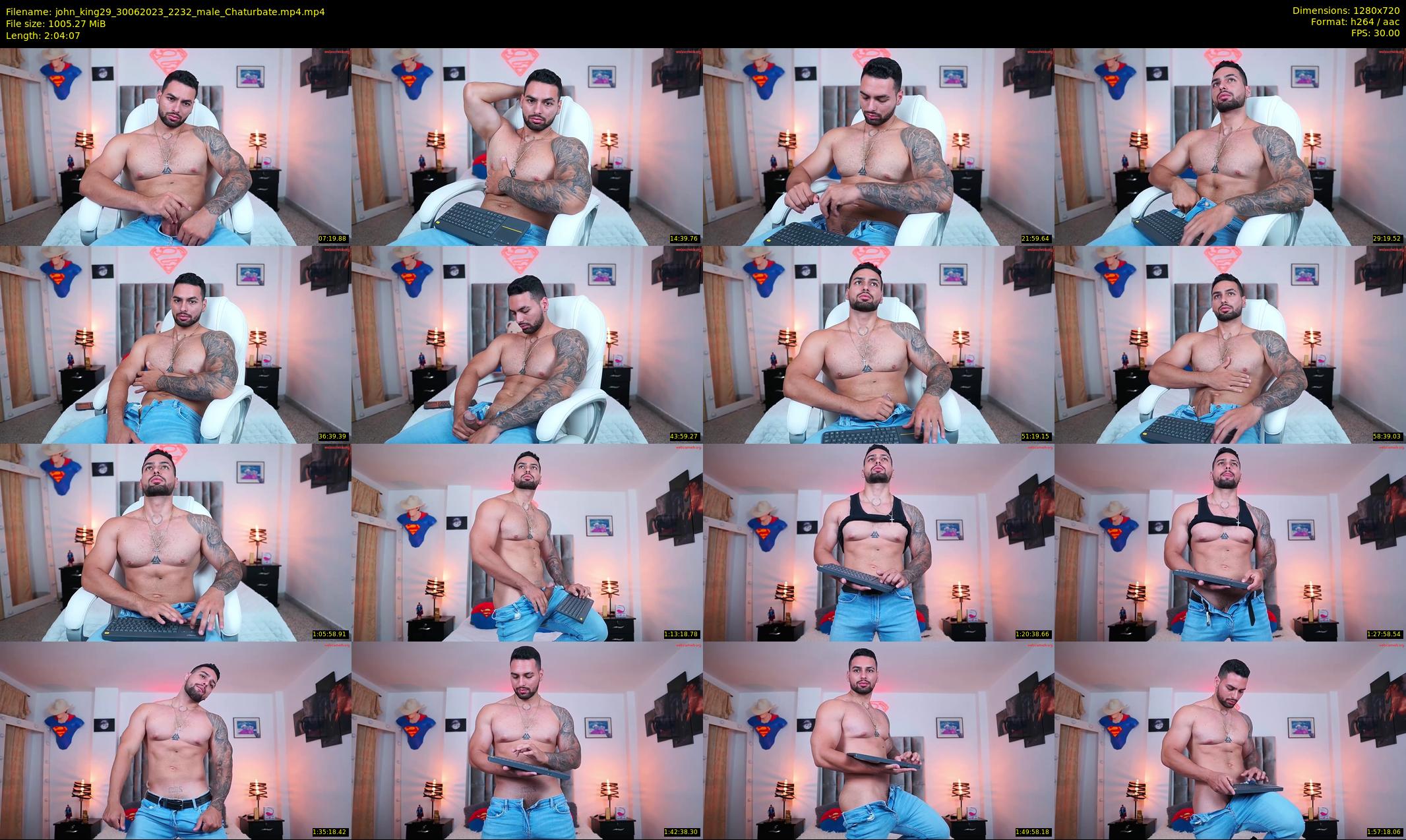 john_king29 — 125 minute Chaturbate male cam show recording, 720p, Jun 30, 2023