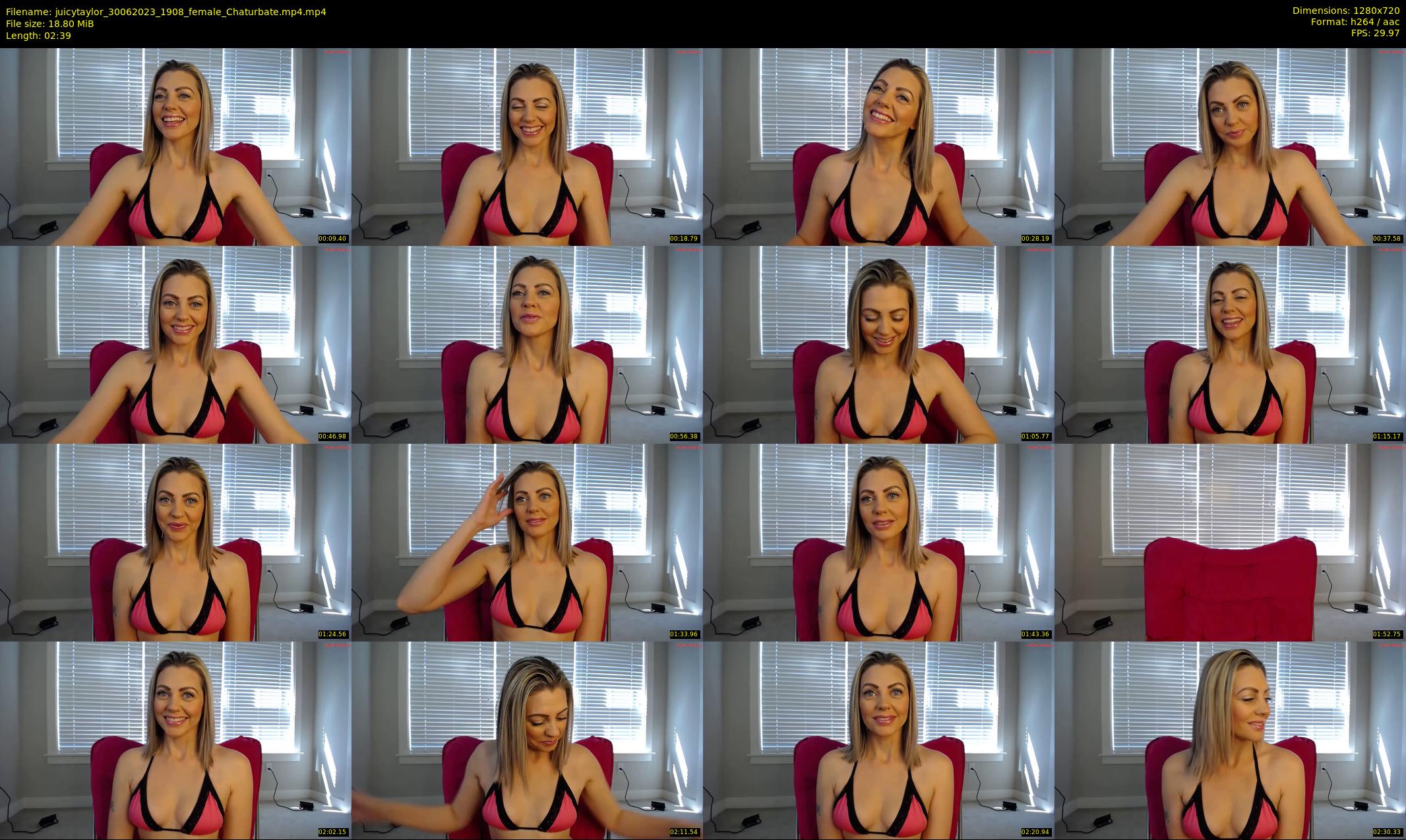 juicytaylor — 3 minute Chaturbate female cam show recording, 720p, Jun 30, 2023