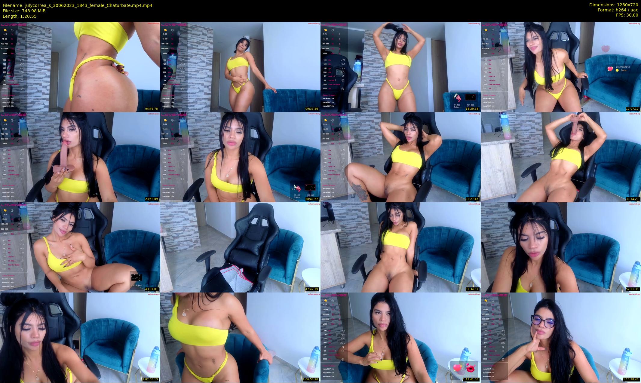 julycorrea_s — 81 minute Chaturbate female cam show recording, 720p, Jun 30, 2023