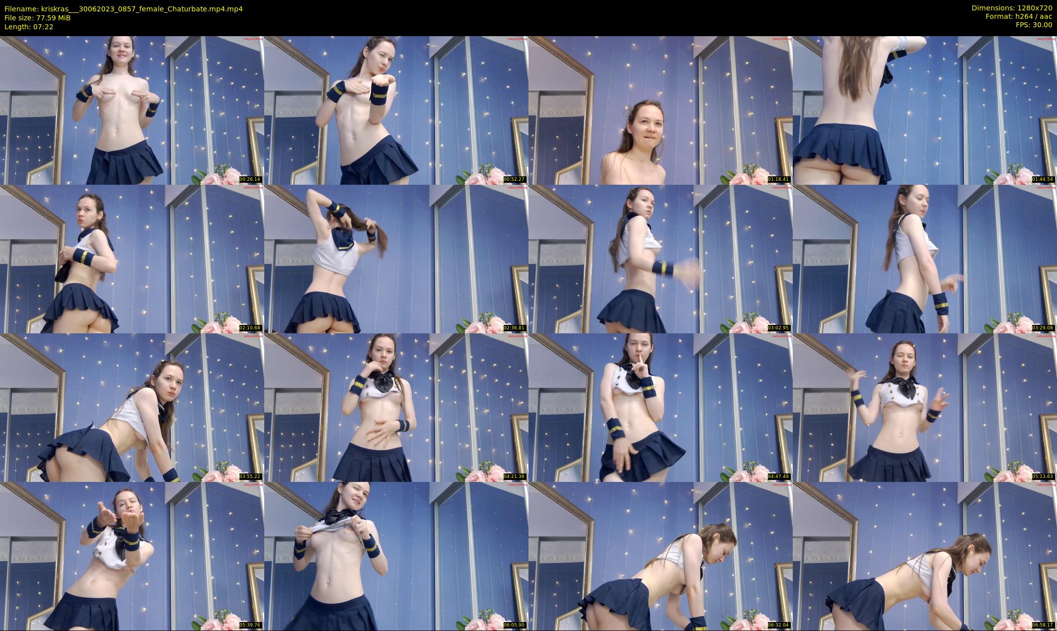 kriskras__ — 8 minute Chaturbate female cam show recording, 720p, Jun 30, 2023