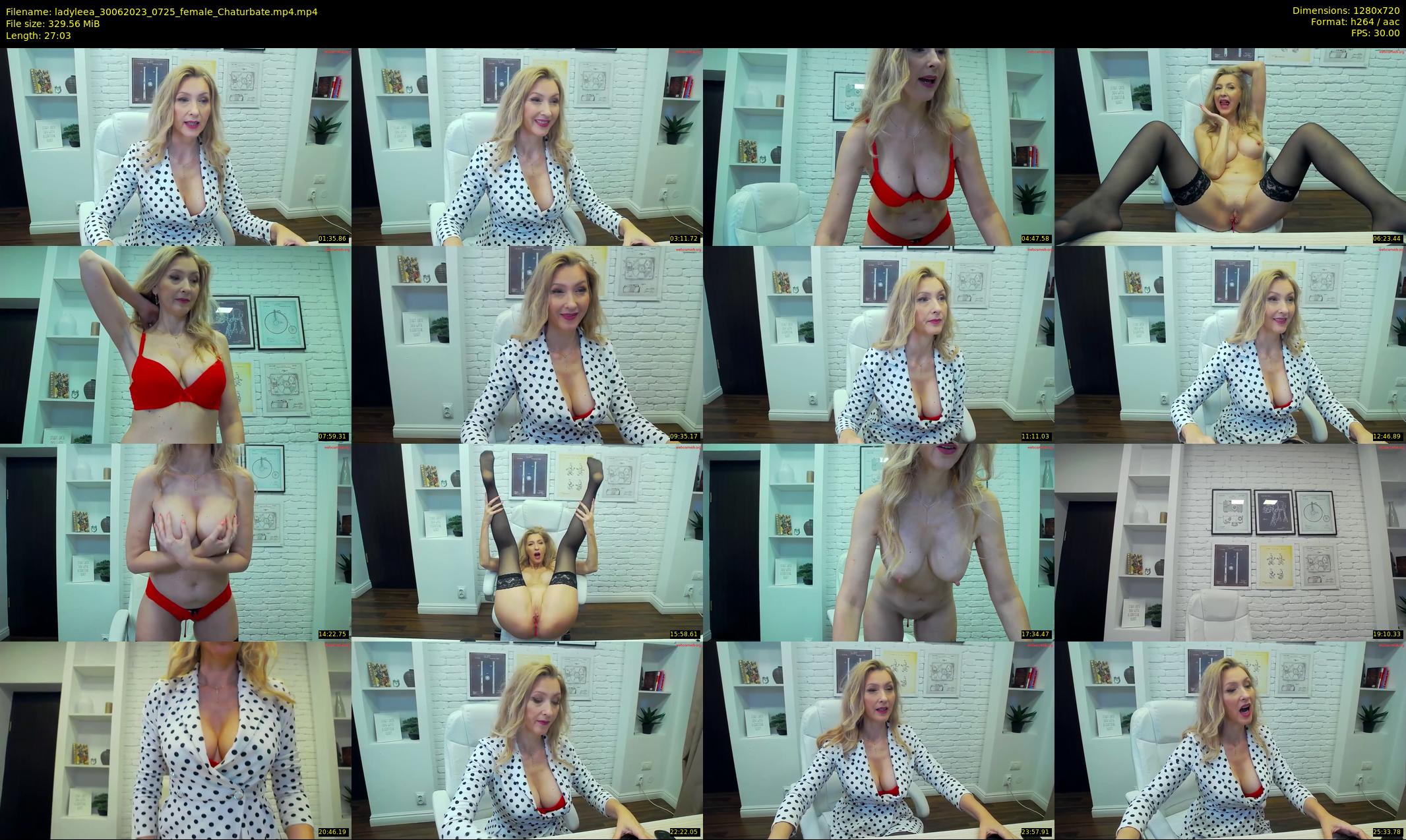 ladyleea — 28 minute Chaturbate female cam show recording, 720p, Jun 30, 2023