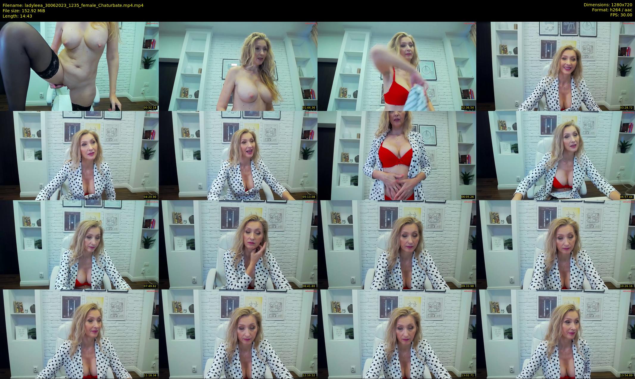 ladyleea — 15 minute Chaturbate female cam show recording, 720p, Jun 30, 2023