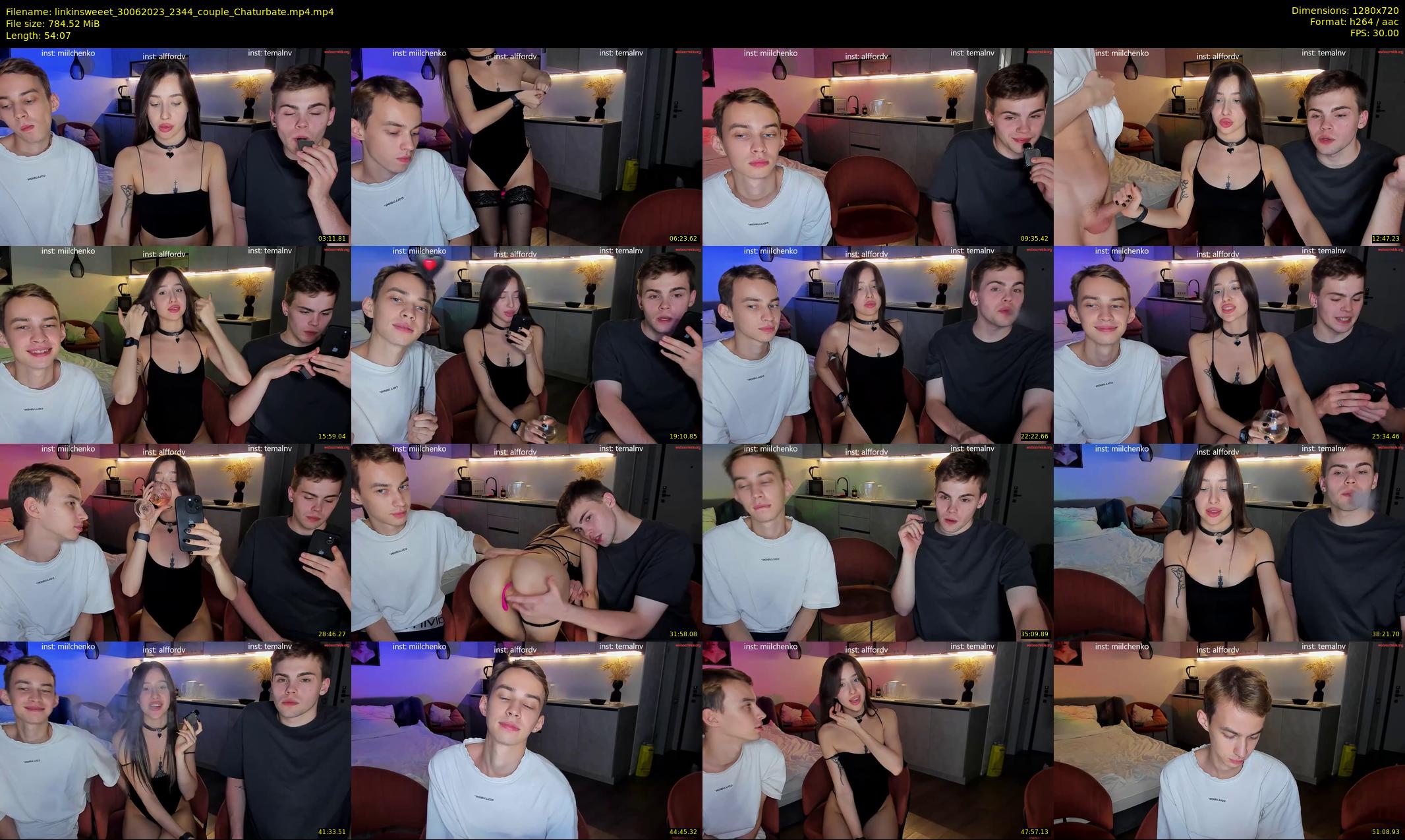 linkinsweeet — 55 minute Chaturbate couple cam show recording, 720p, Jun 30, 2023