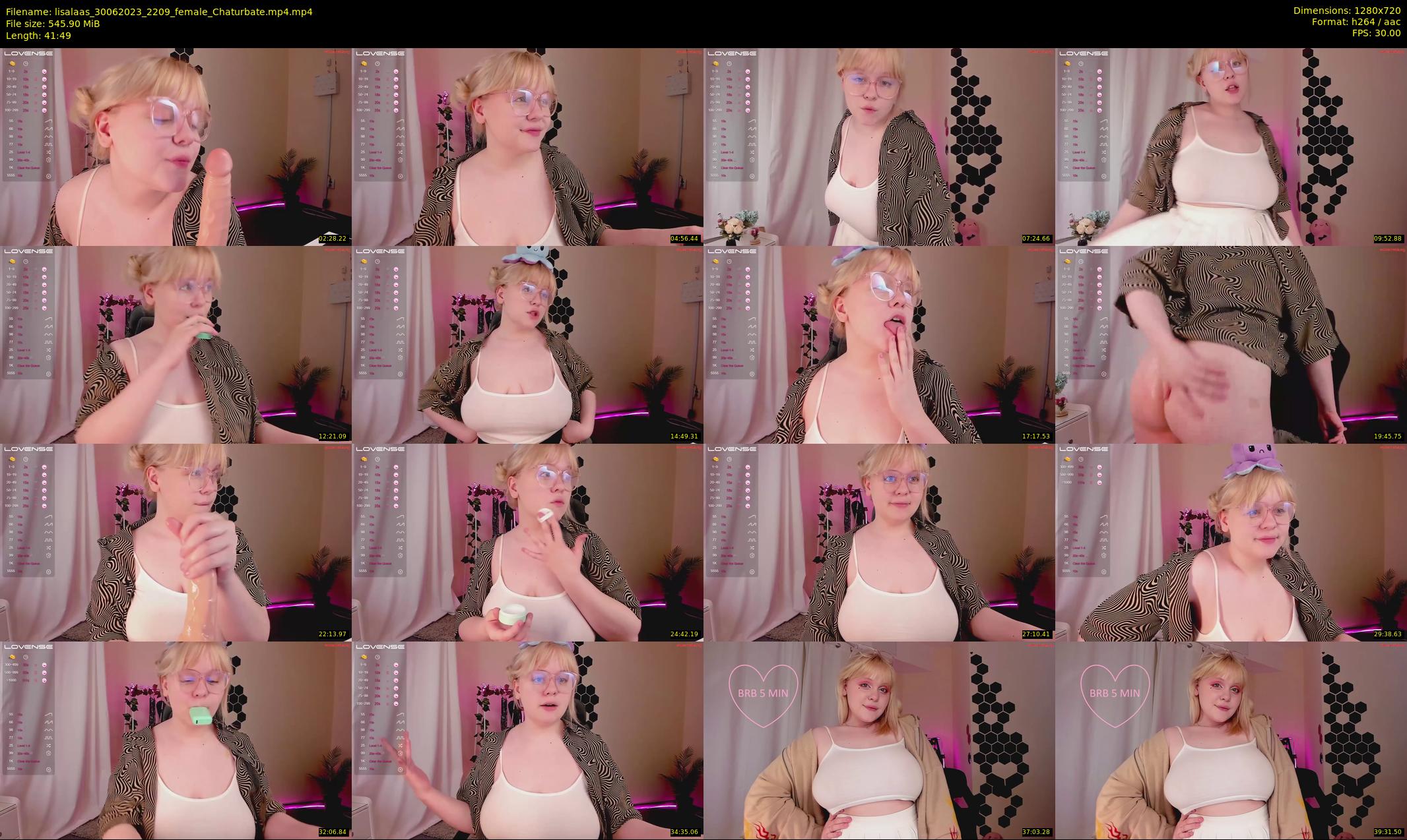 lisalaas — 42 minute Chaturbate female cam show recording, 720p, Jun 30, 2023