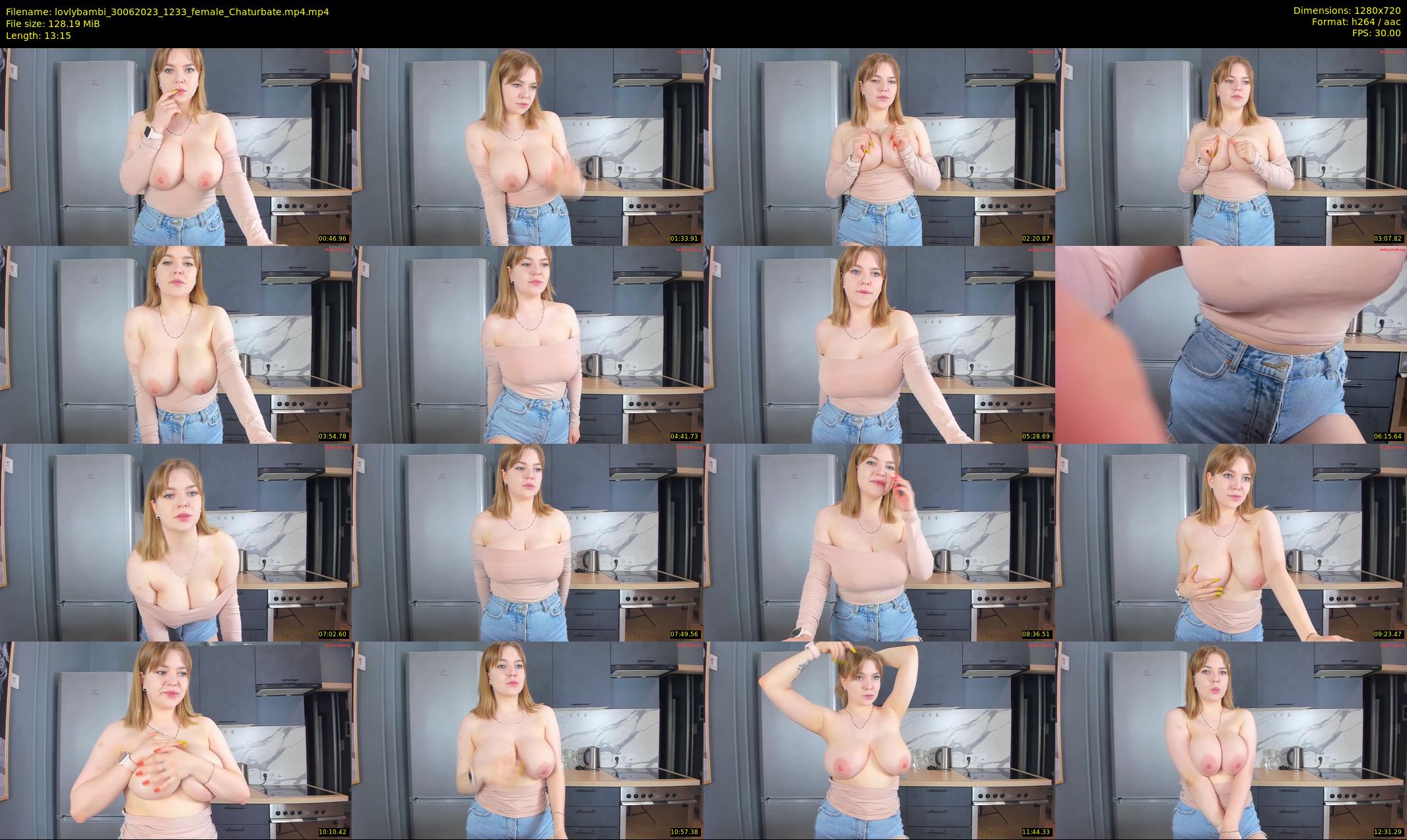 lovlybambi — 14 minute Chaturbate female cam show recording, 720p, Jun 30, 2023