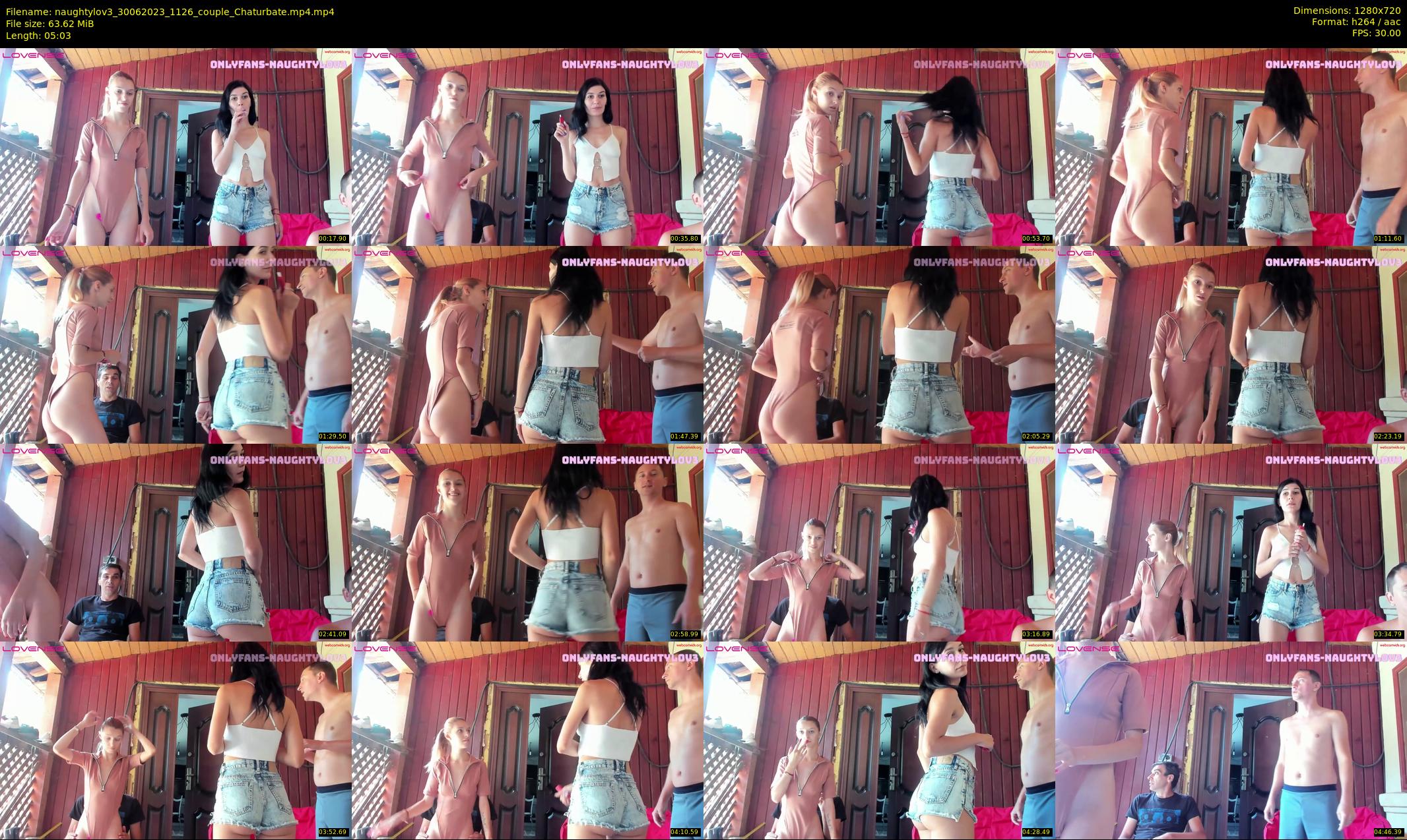 naughtylov3 — 6 minute Chaturbate couple cam show recording, 720p, Jun 30, 2023
