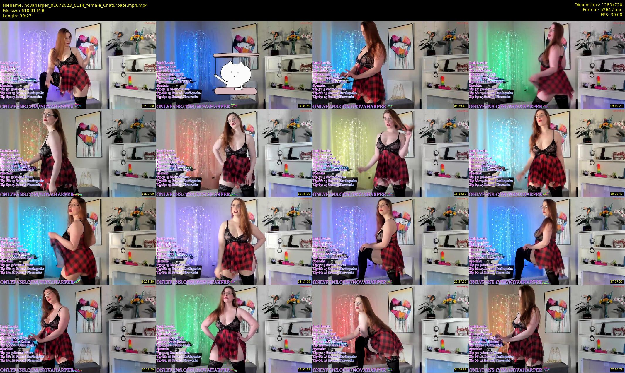 novaharper — 40 minute Chaturbate female cam show recording, 720p, Jul 1, 2023