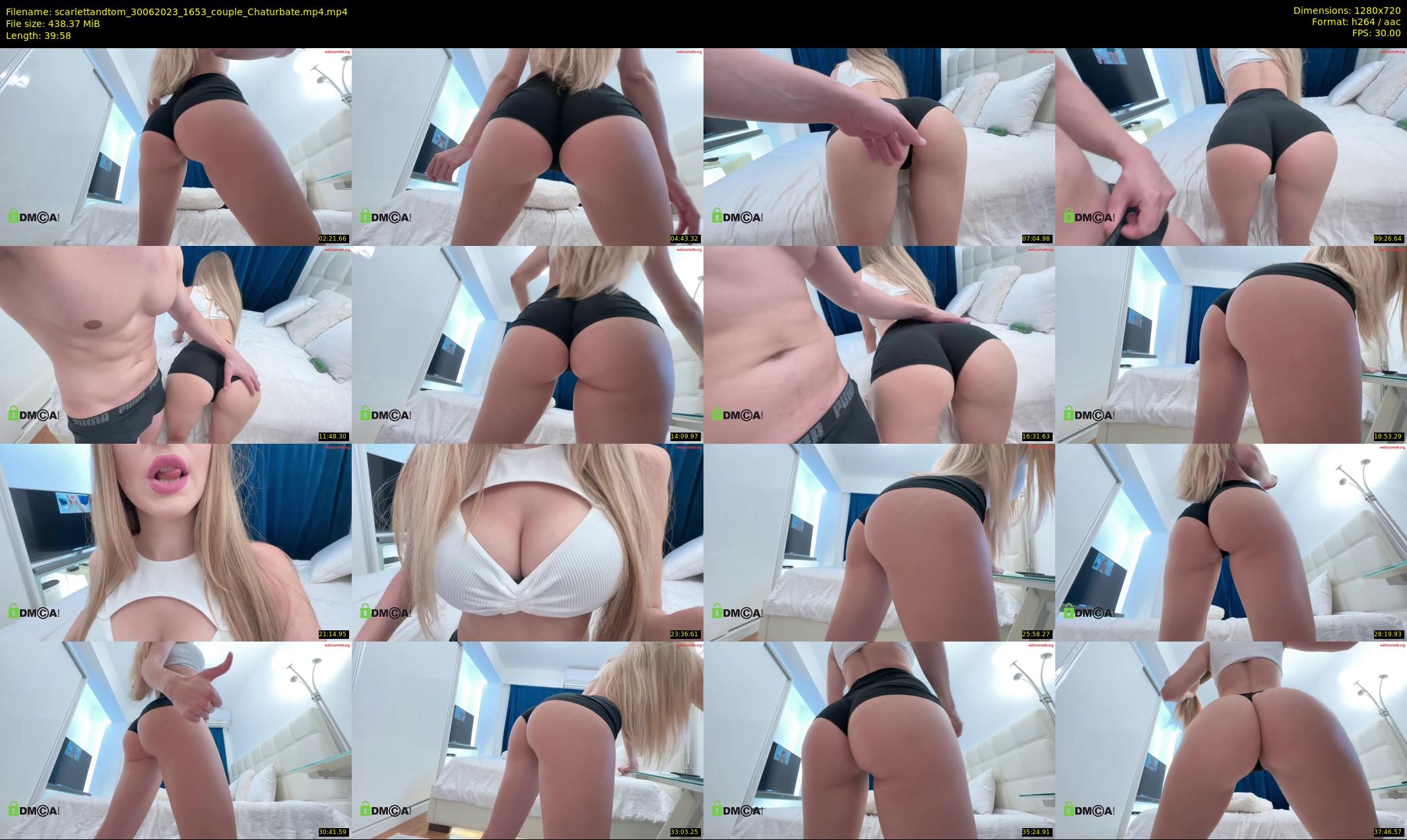 scarlettandtom — 40 minute Chaturbate couple cam show recording, 720p, Jun 30, 2023